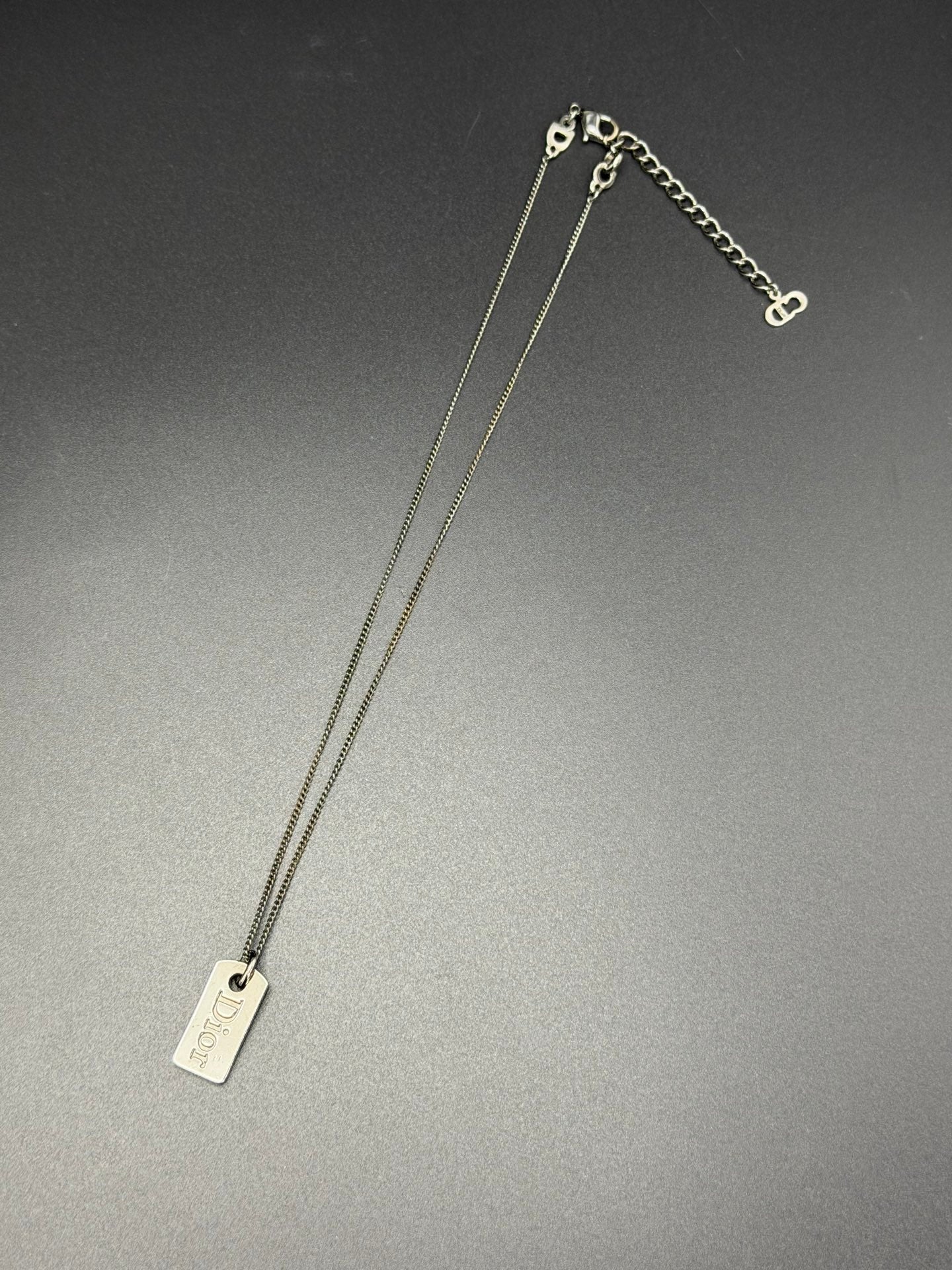 CHRISTIAN DIOR Label Necklace