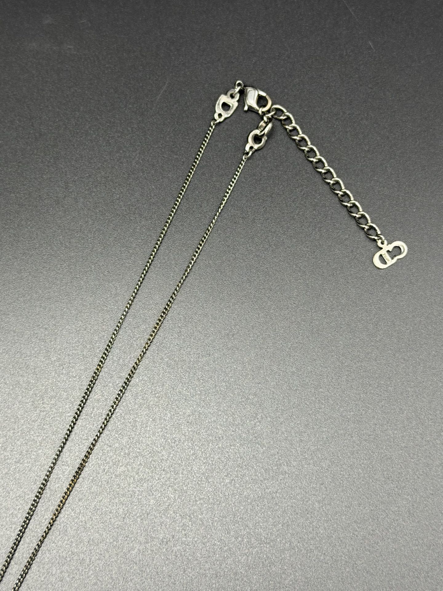 CHRISTIAN DIOR Label Necklace