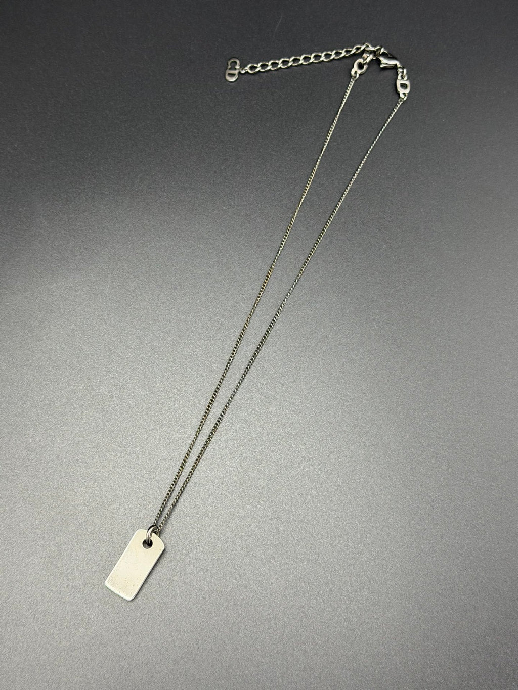 CHRISTIAN DIOR Label Necklace