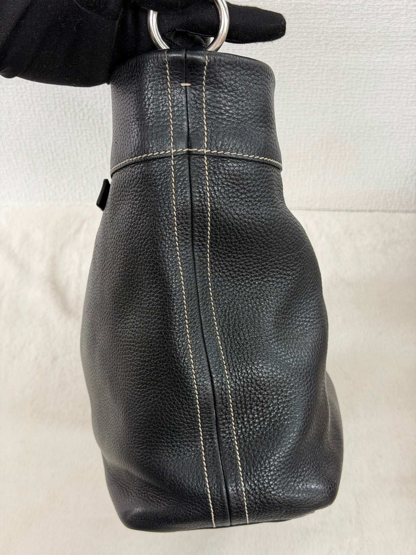PRADA  Vitello Daino Hobo Bag.