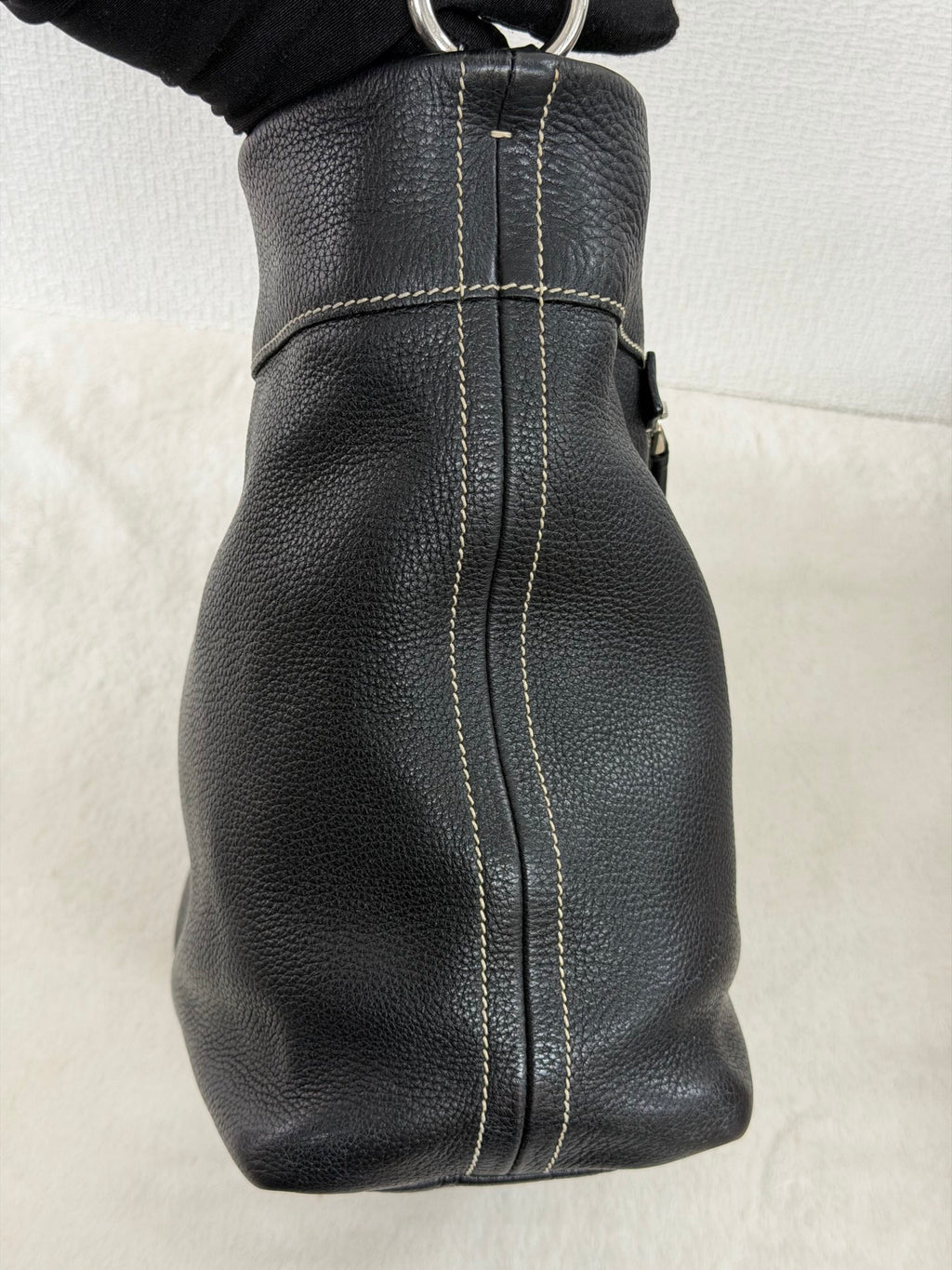 PRADA  Vitello Daino Hobo Bag.