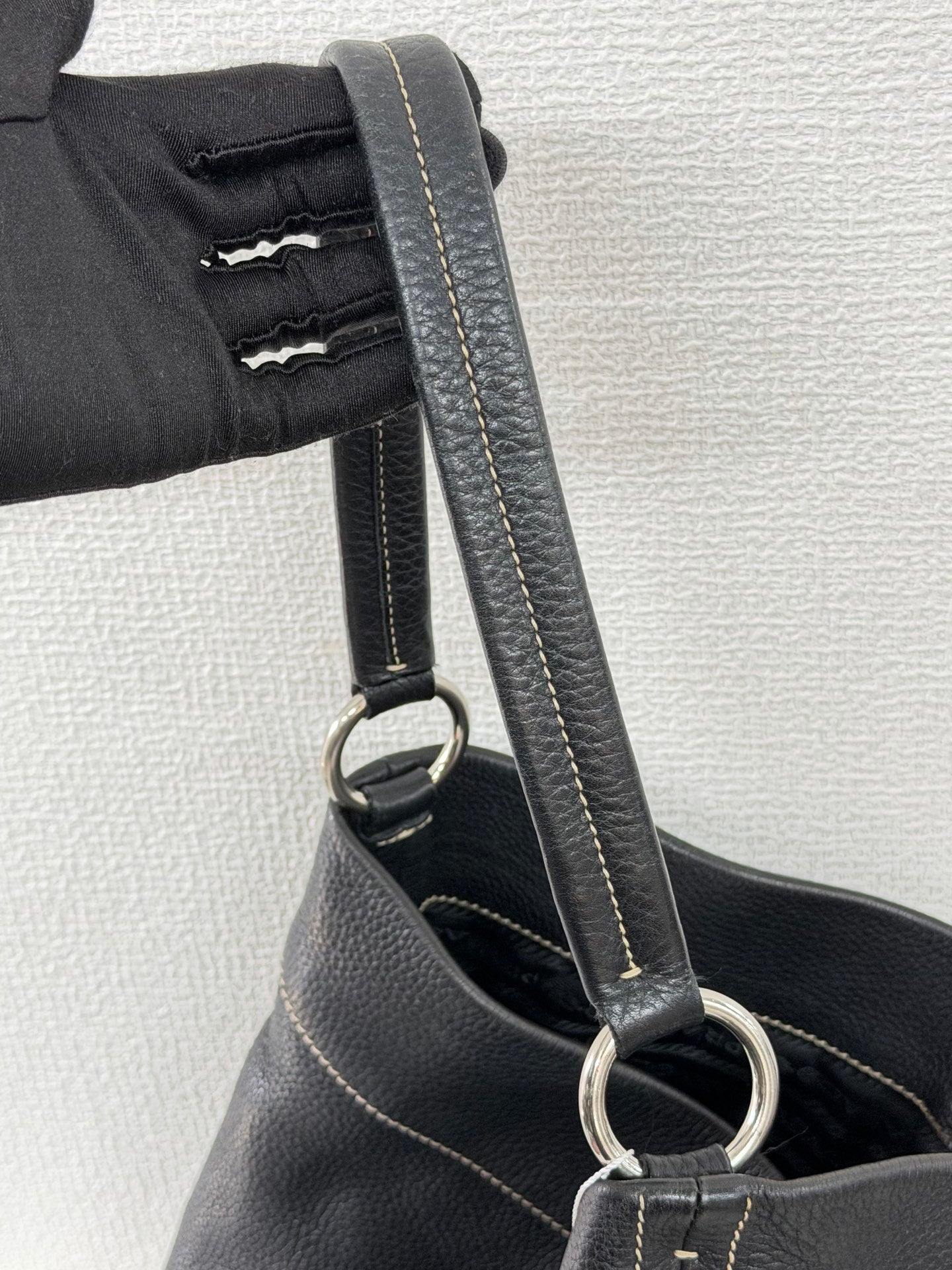 PRADA  Vitello Daino Hobo Bag.