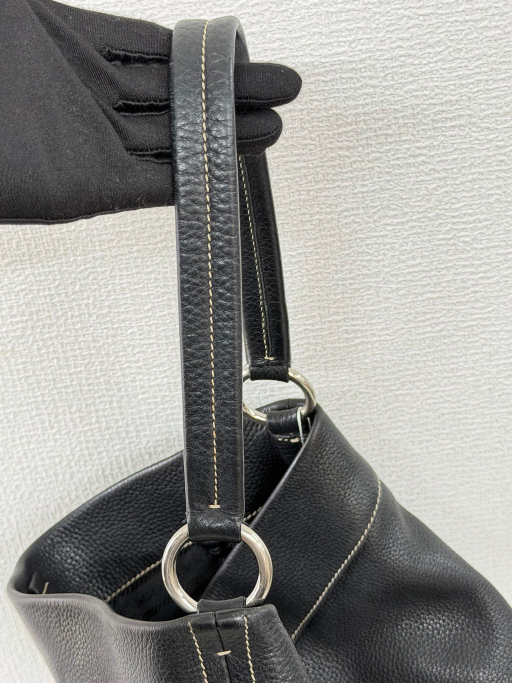 PRADA  Vitello Daino Hobo Bag.