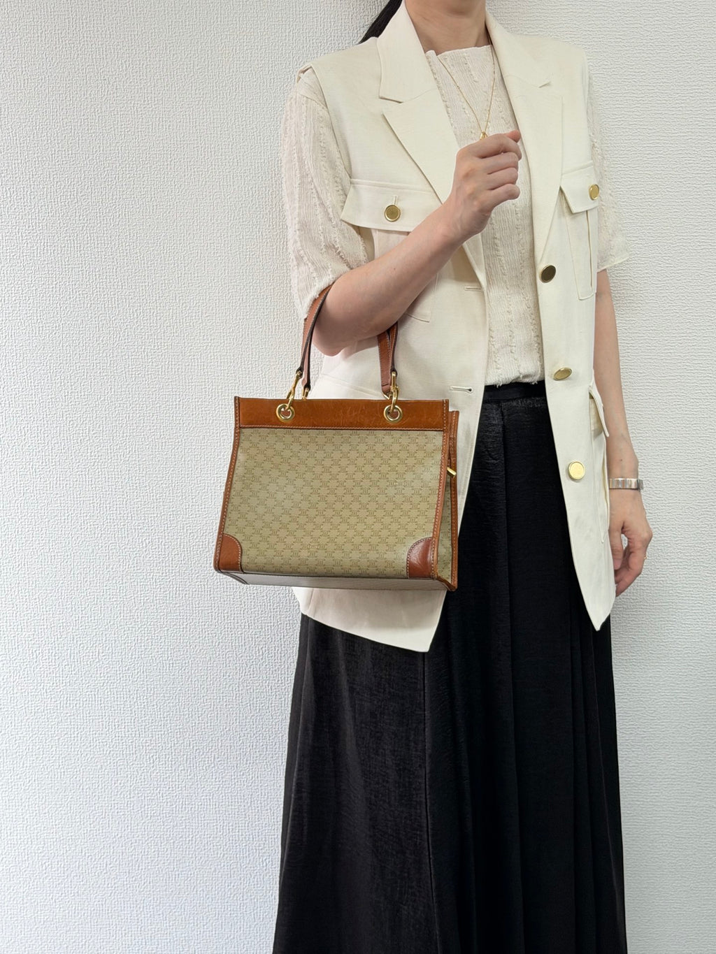 CELINE Macadam Square Tote Bag