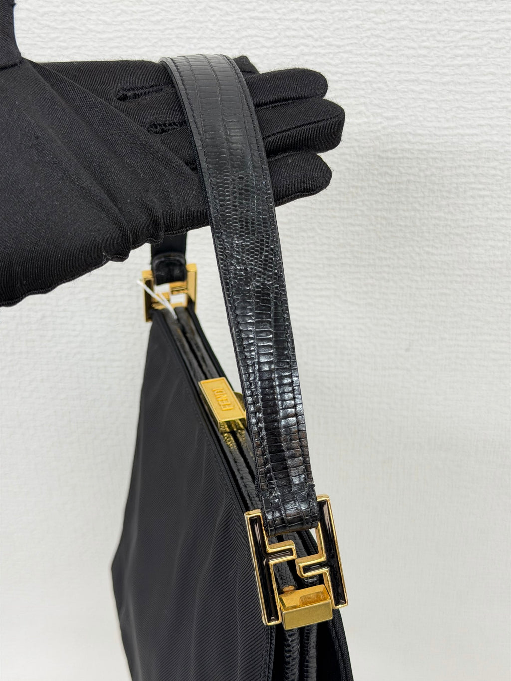 FENDI Nylon Frame Shoulder Bag