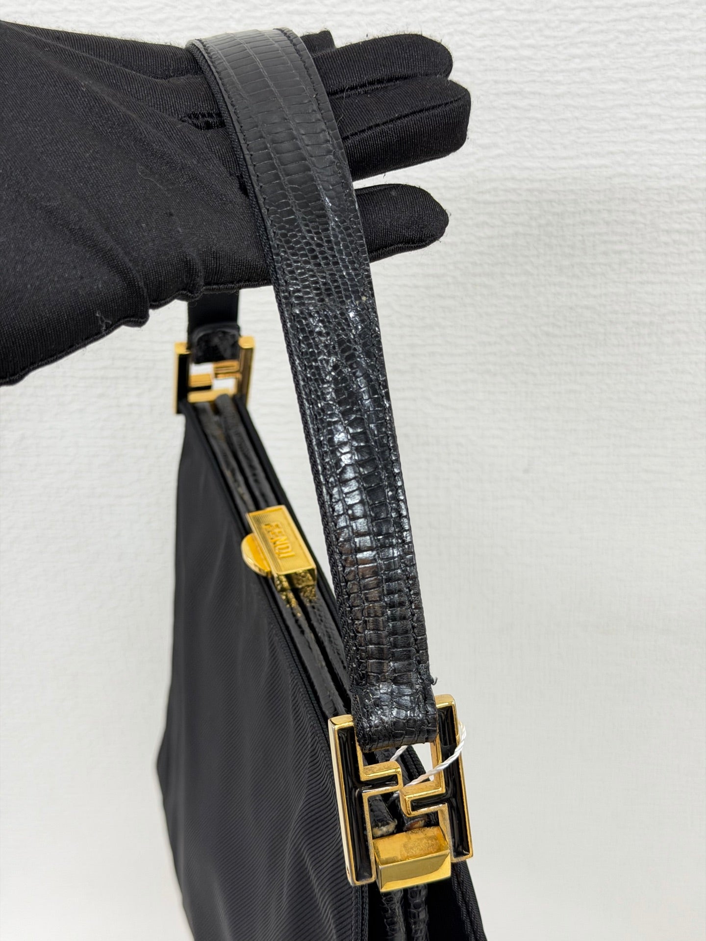 FENDI Nylon Frame Shoulder Bag