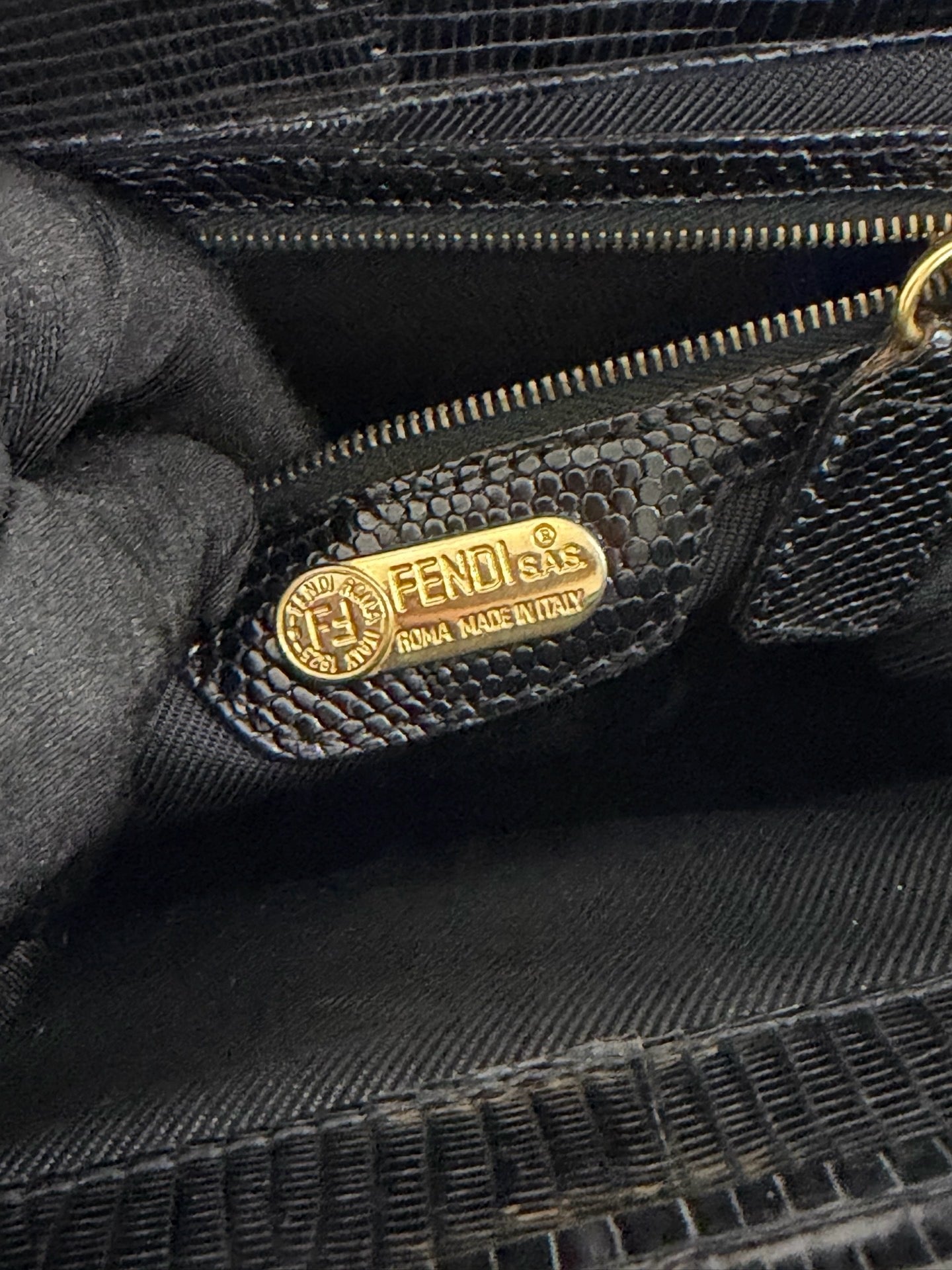 FENDI Nylon Frame Shoulder Bag