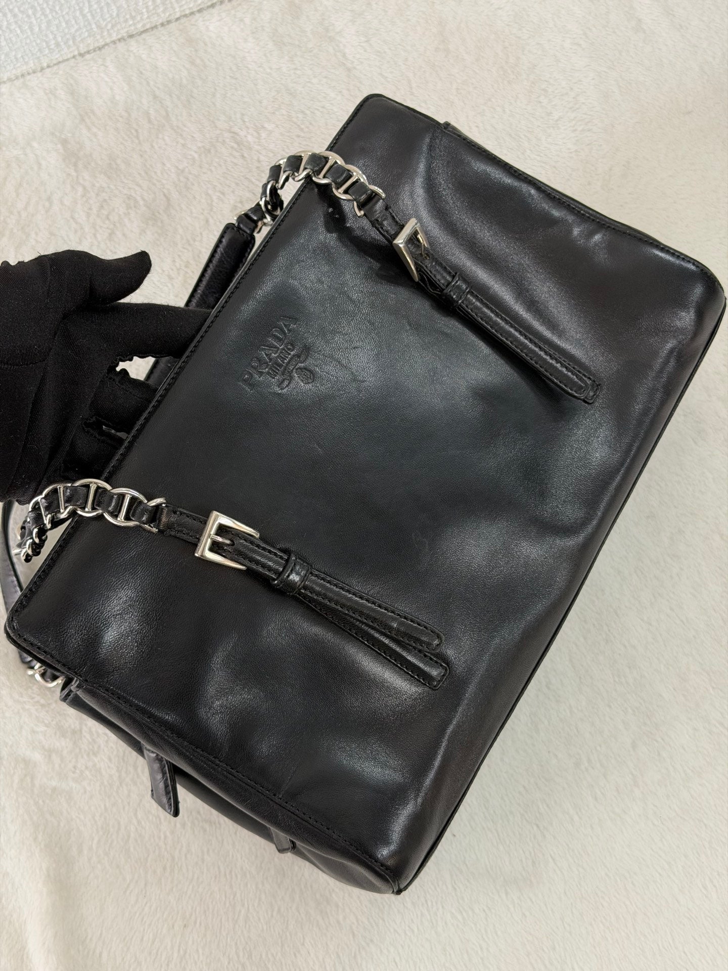 PRADA Leather Chain Bag