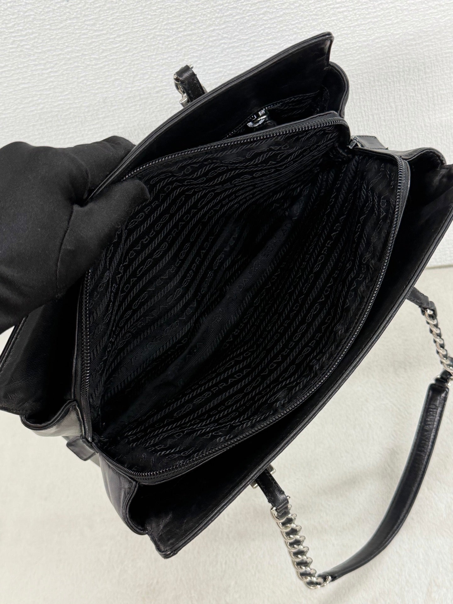 PRADA Leather Chain Bag