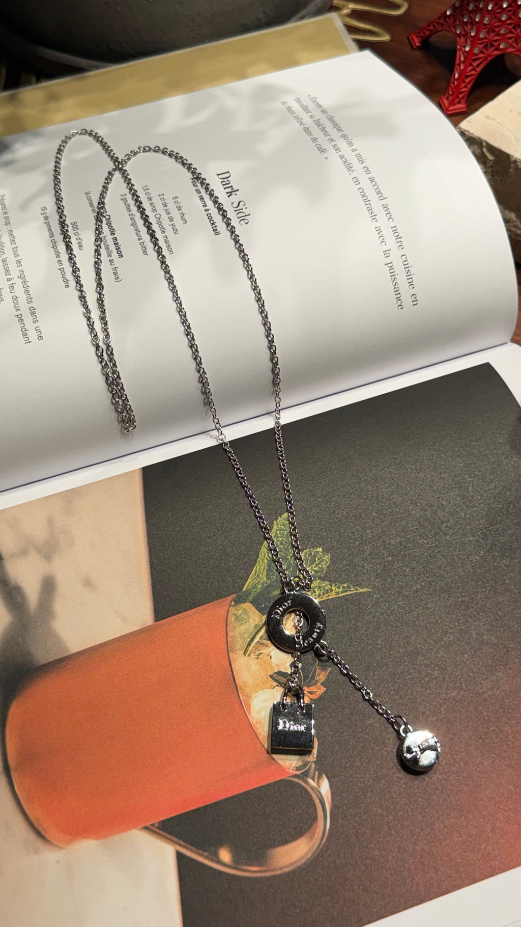 Christian Dior Beauty Charm Lariat Necklace