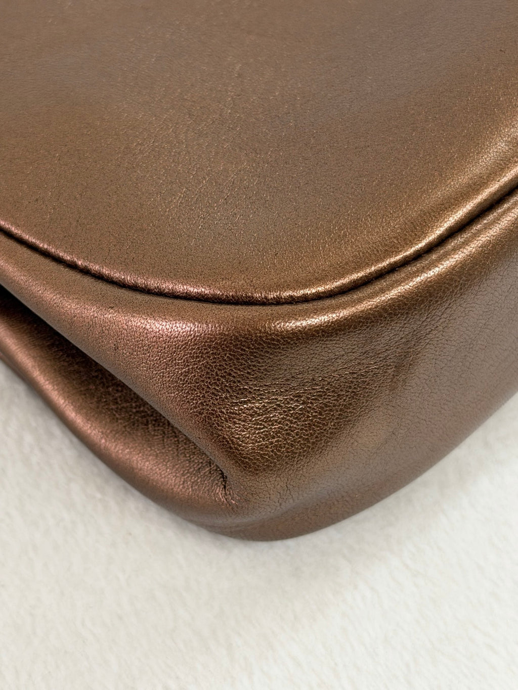 Chanel Pleated Lambskin Kiss-Lock Frame Clutch