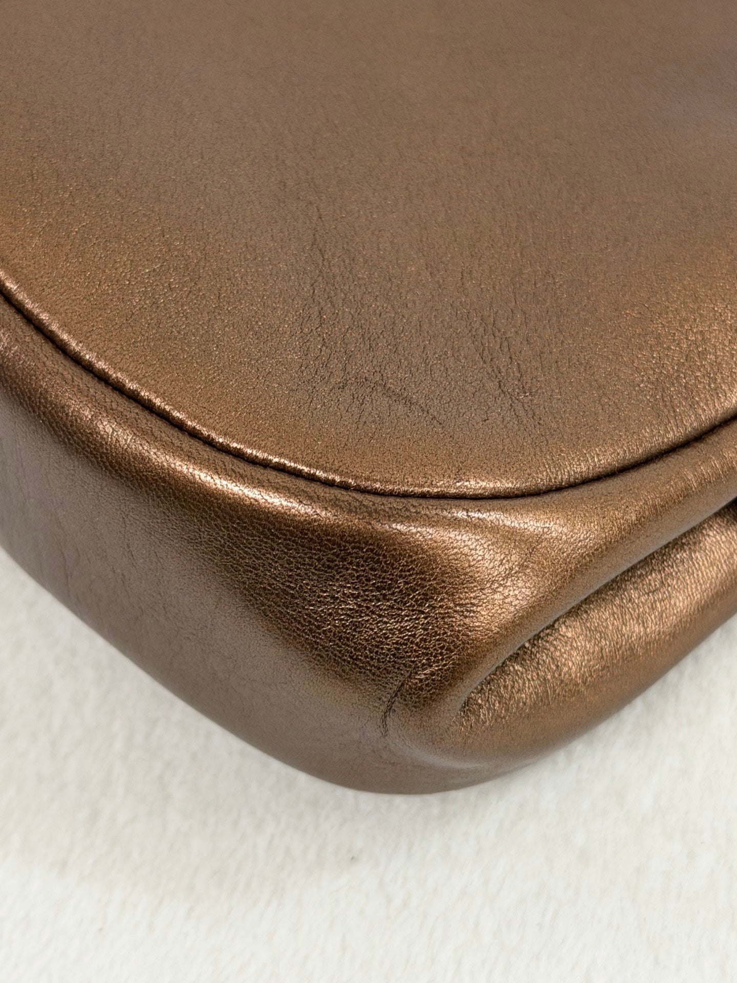 Chanel Pleated Lambskin Kiss-Lock Frame Clutch