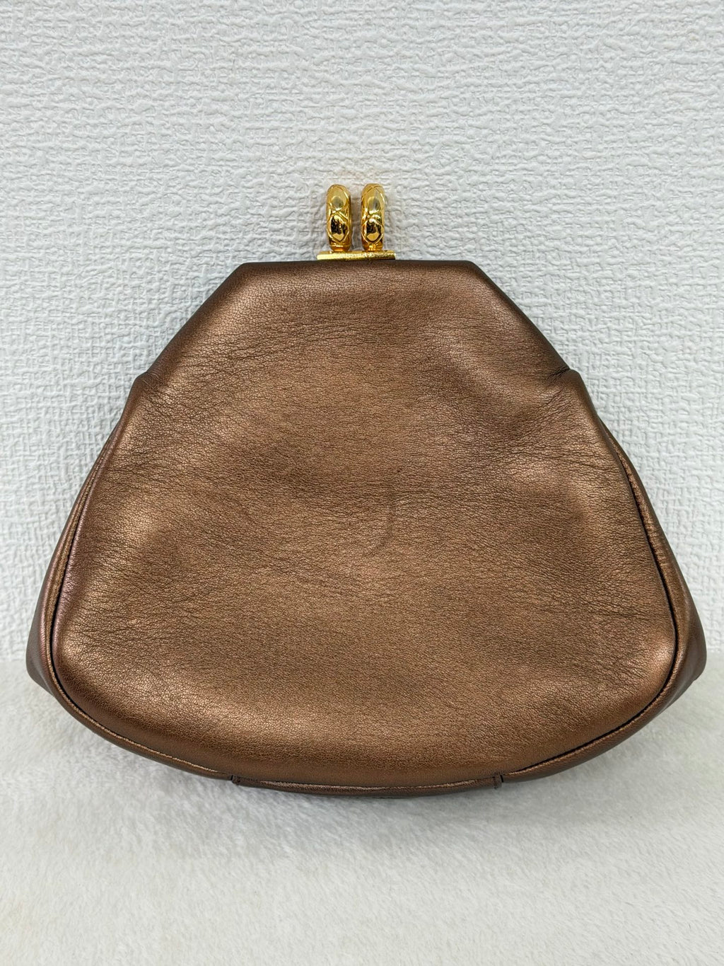 Chanel Pleated Lambskin Kiss-Lock Frame Clutch