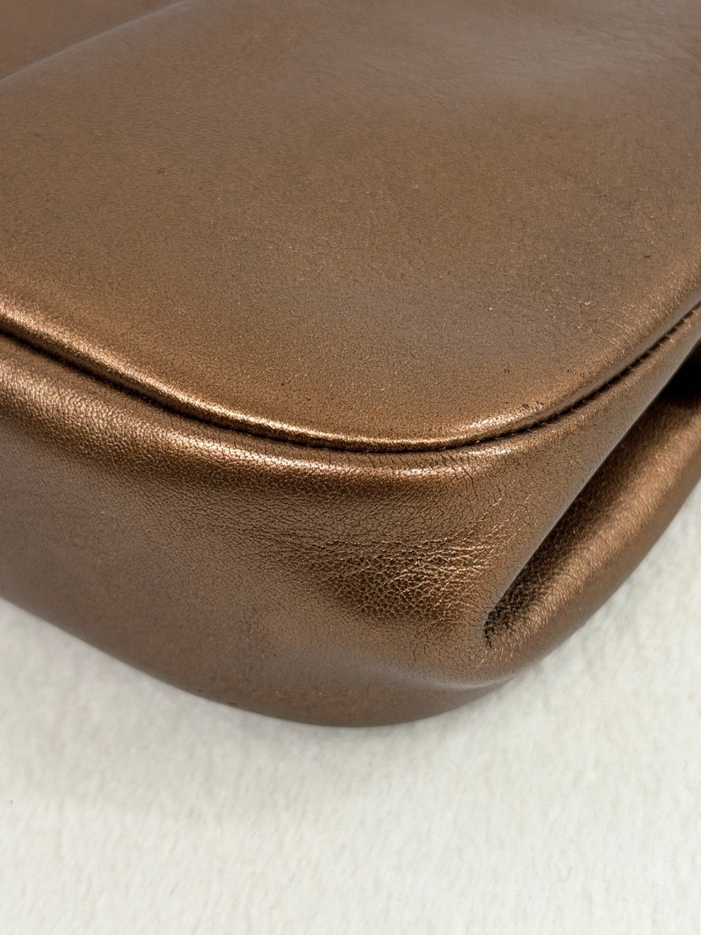 Chanel Pleated Lambskin Kiss-Lock Frame Clutch
