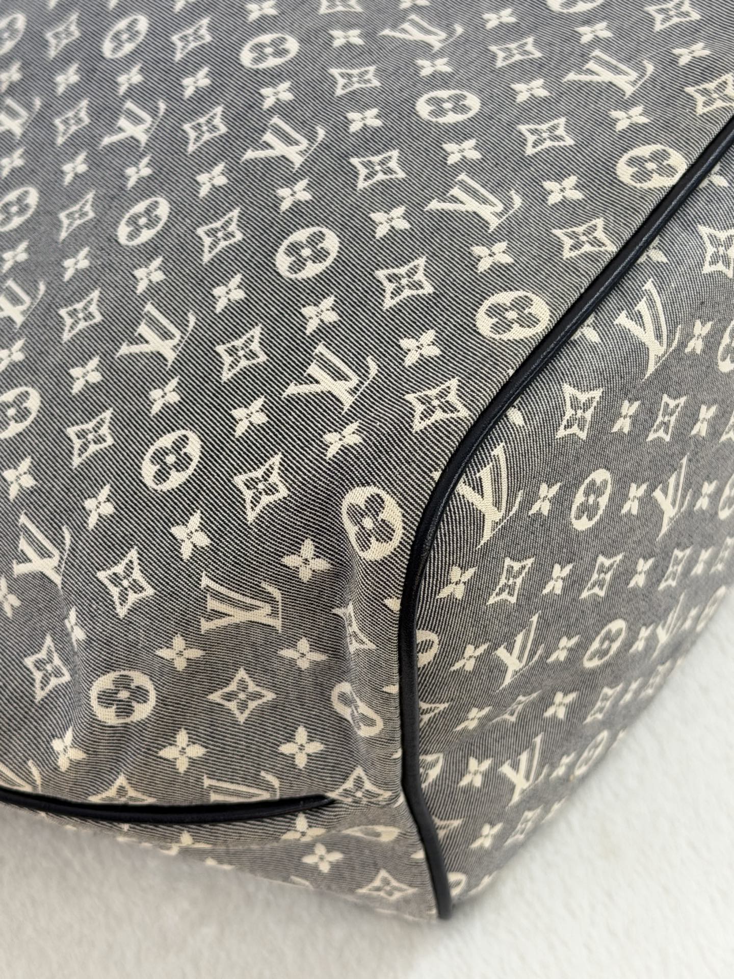 LOUIS VUITTON Monogram Denim Neverfull Shouldlerbag