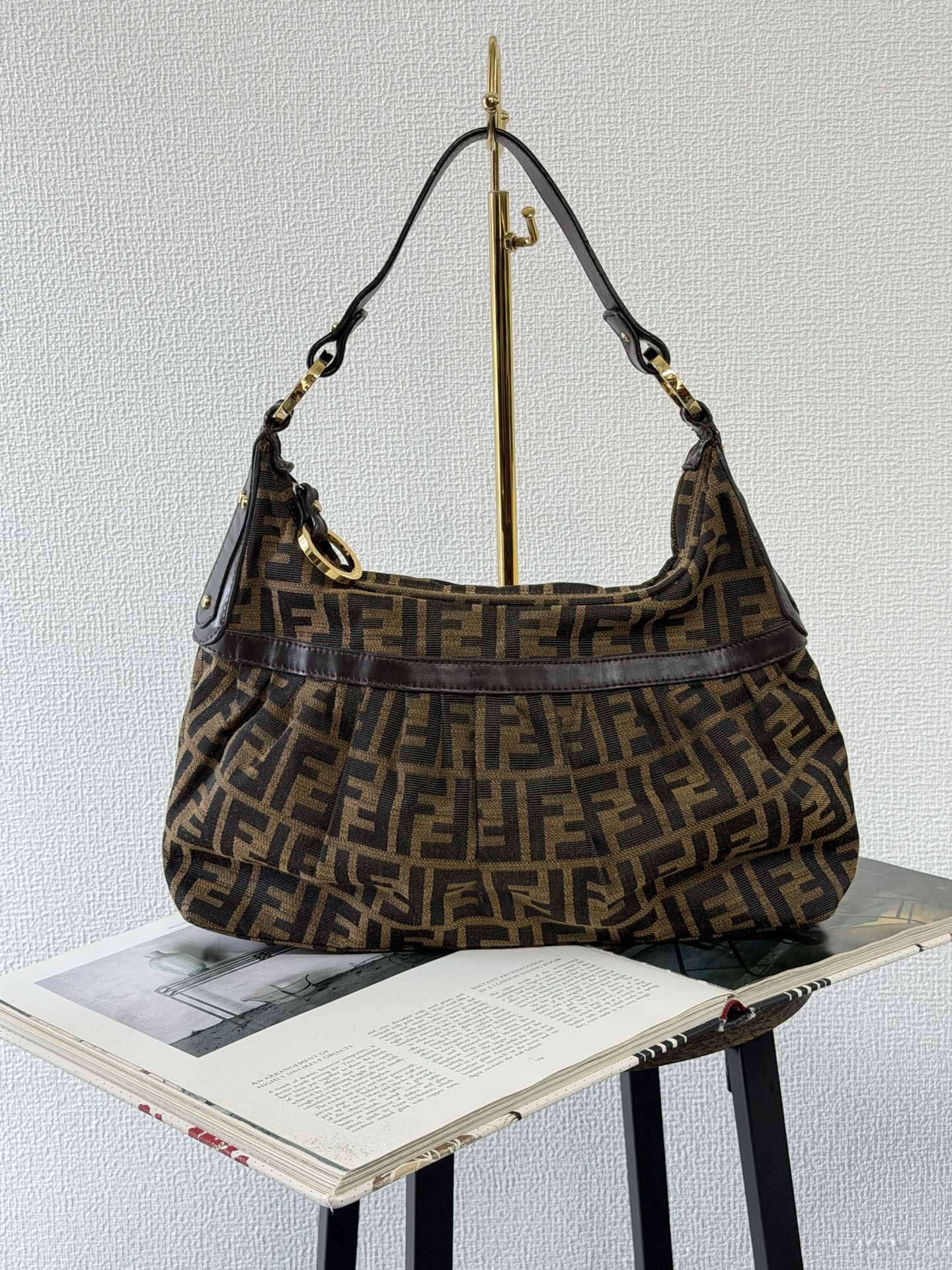 Fendi Zucca Canvas Chef Hobo Bag