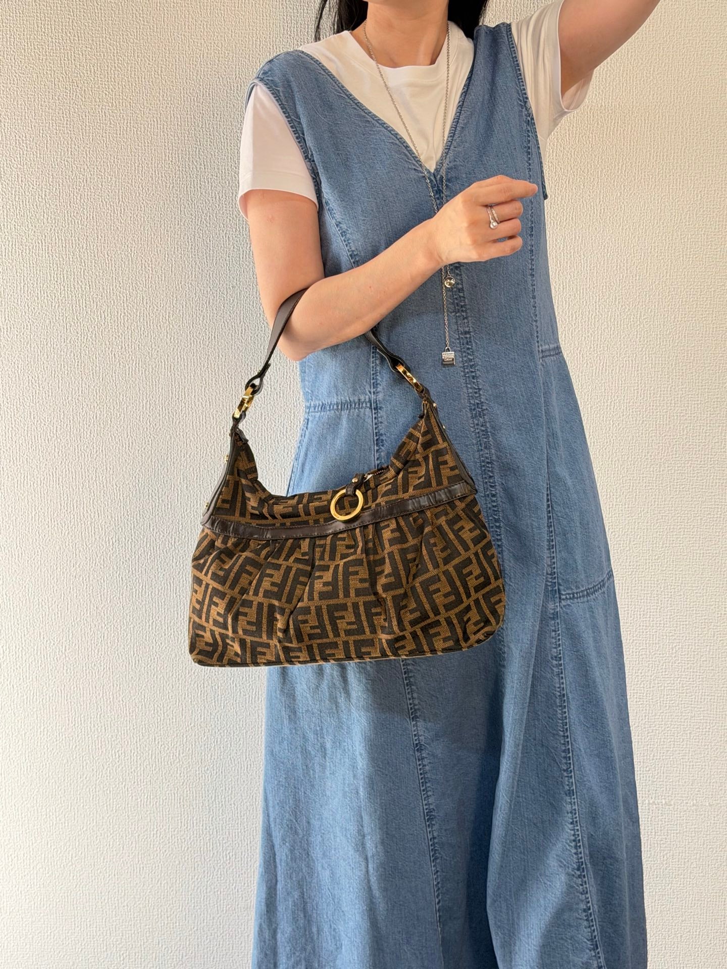 Fendi Zucca Canvas Chef Hobo Bag