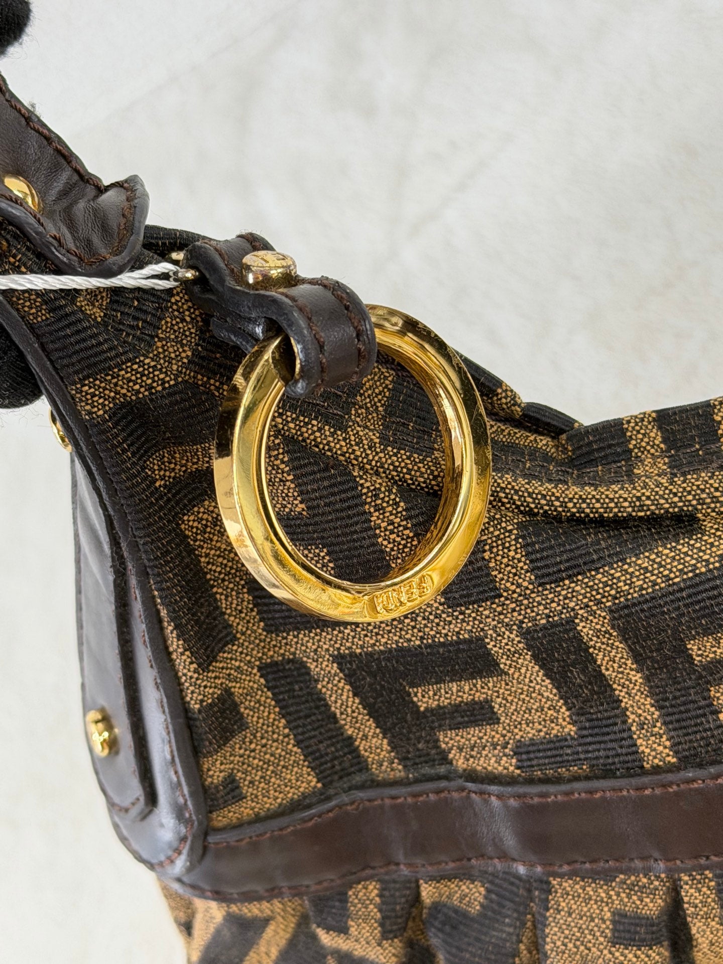 Fendi Zucca Canvas Chef Hobo Bag