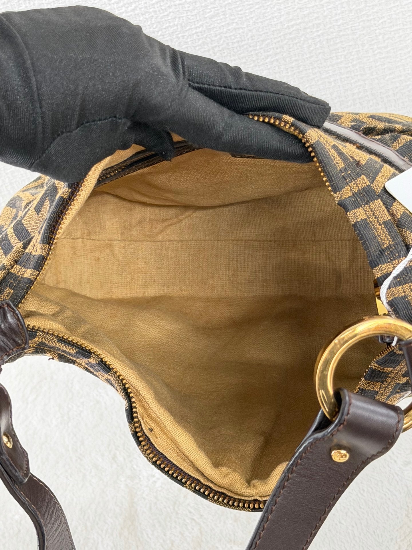 Fendi Zucca Canvas Chef Hobo Bag
