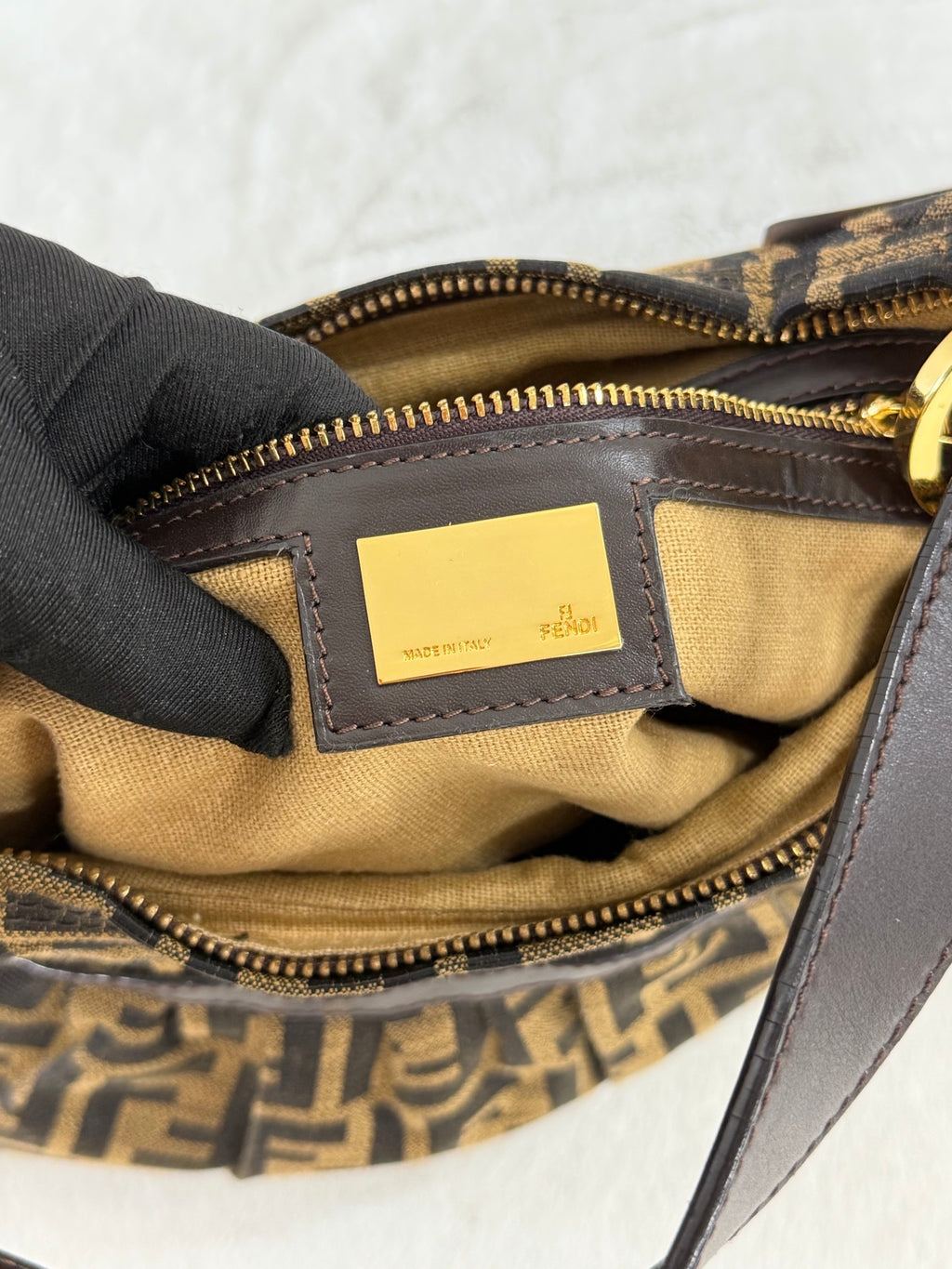 Fendi Zucca Canvas Chef Hobo Bag