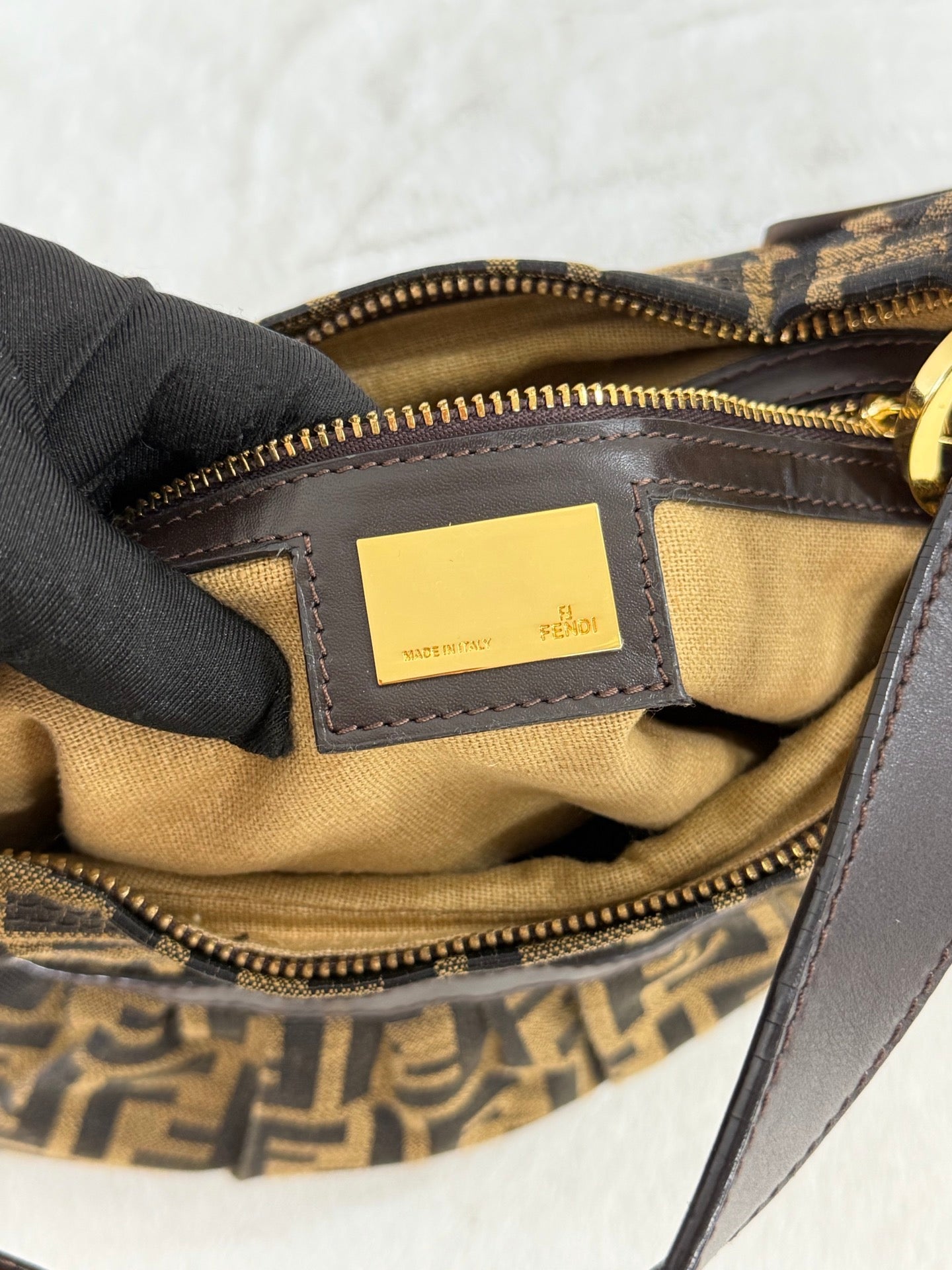 Fendi Zucca Canvas Chef Hobo Bag