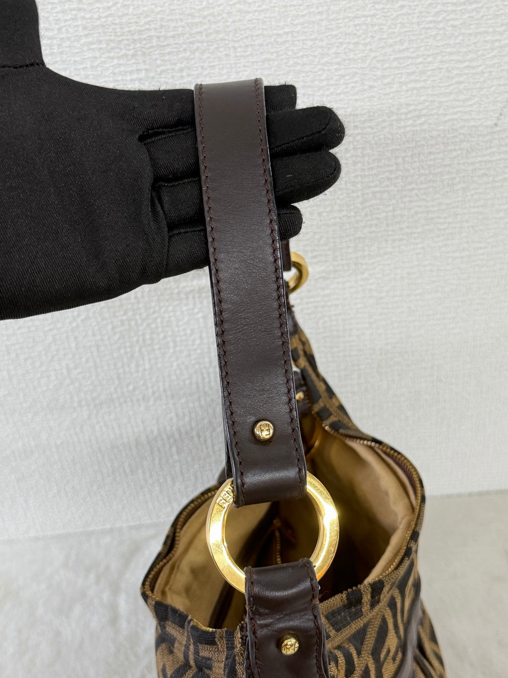 Fendi Zucca Canvas Chef Hobo Bag