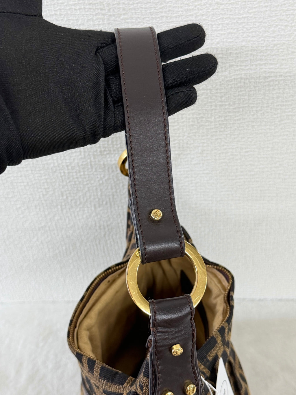Fendi Zucca Canvas Chef Hobo Bag