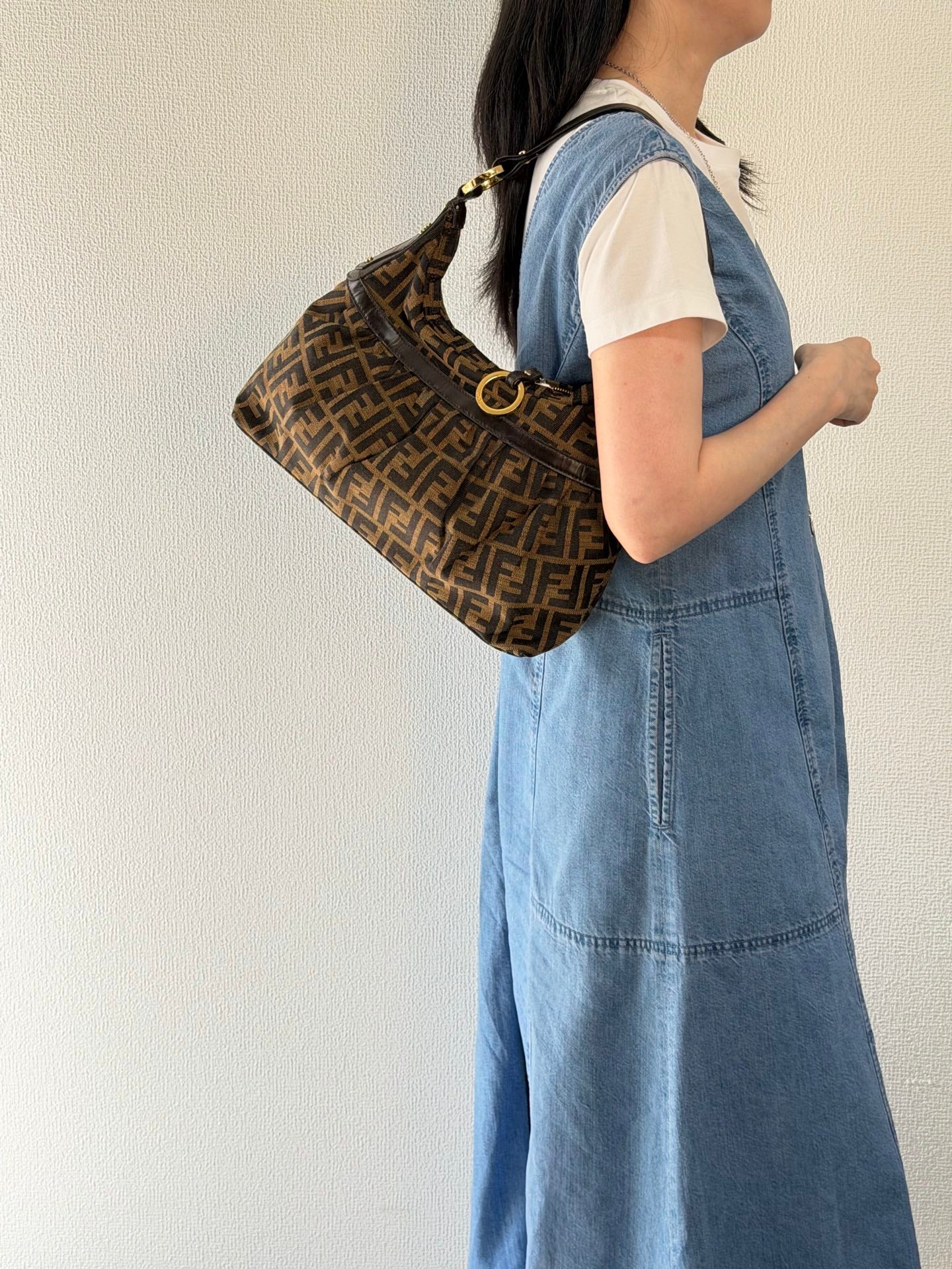 Fendi Zucca Canvas Chef Hobo Bag