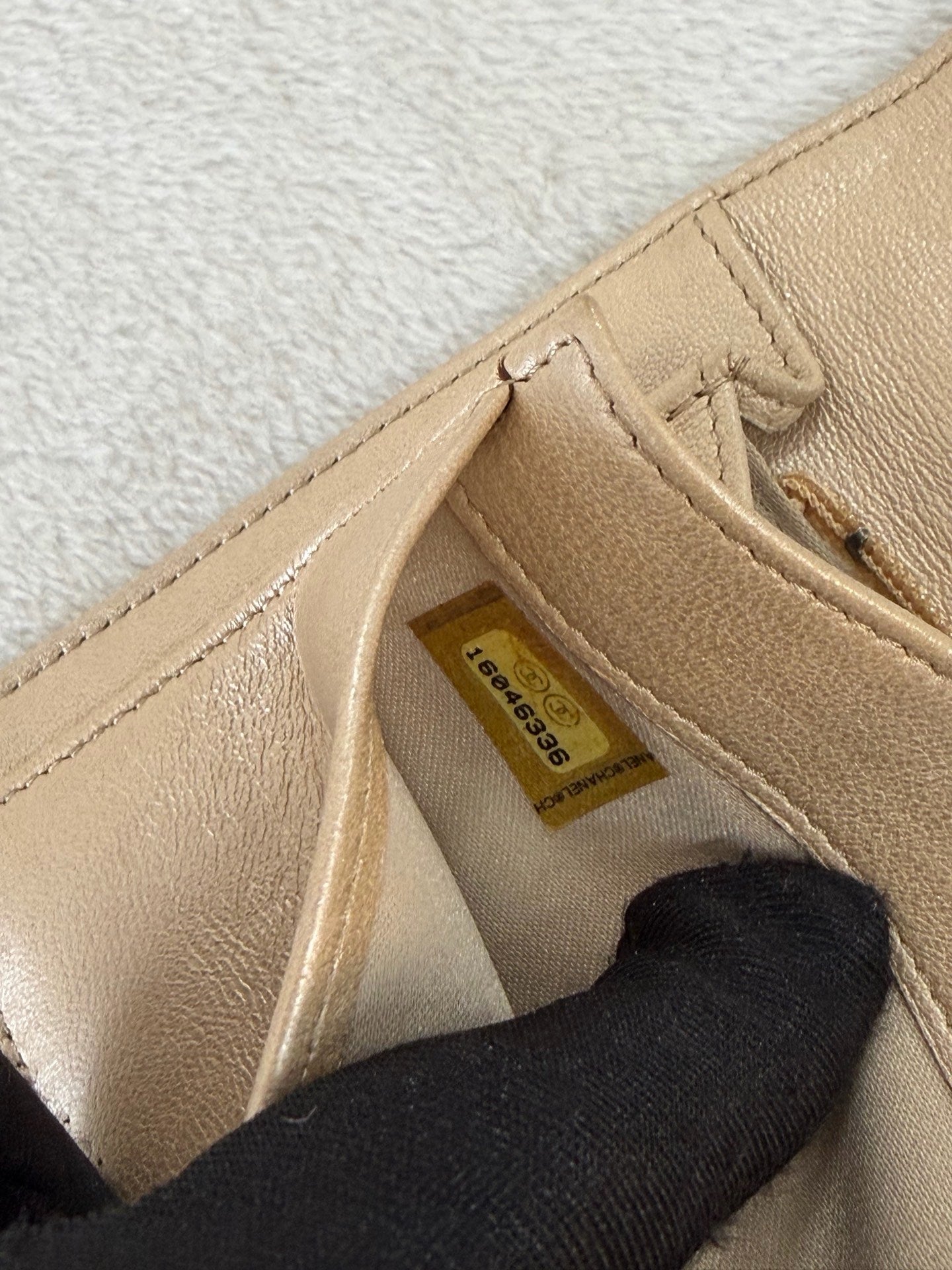 CHANEL Camellia Embossed Flap Wallet