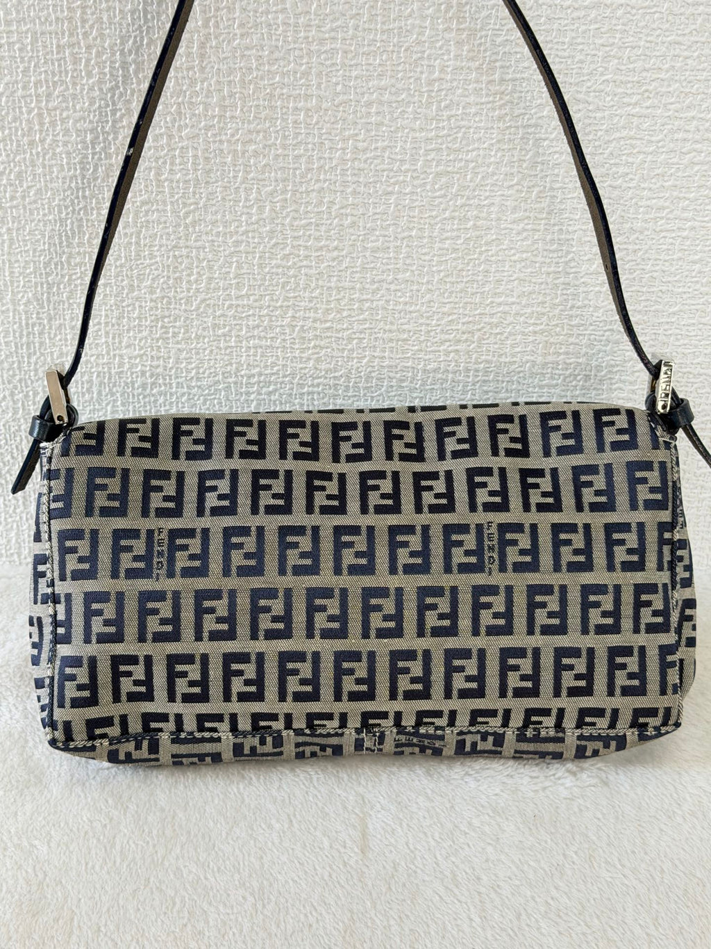 FENDI Zucchino Canvas Baguette