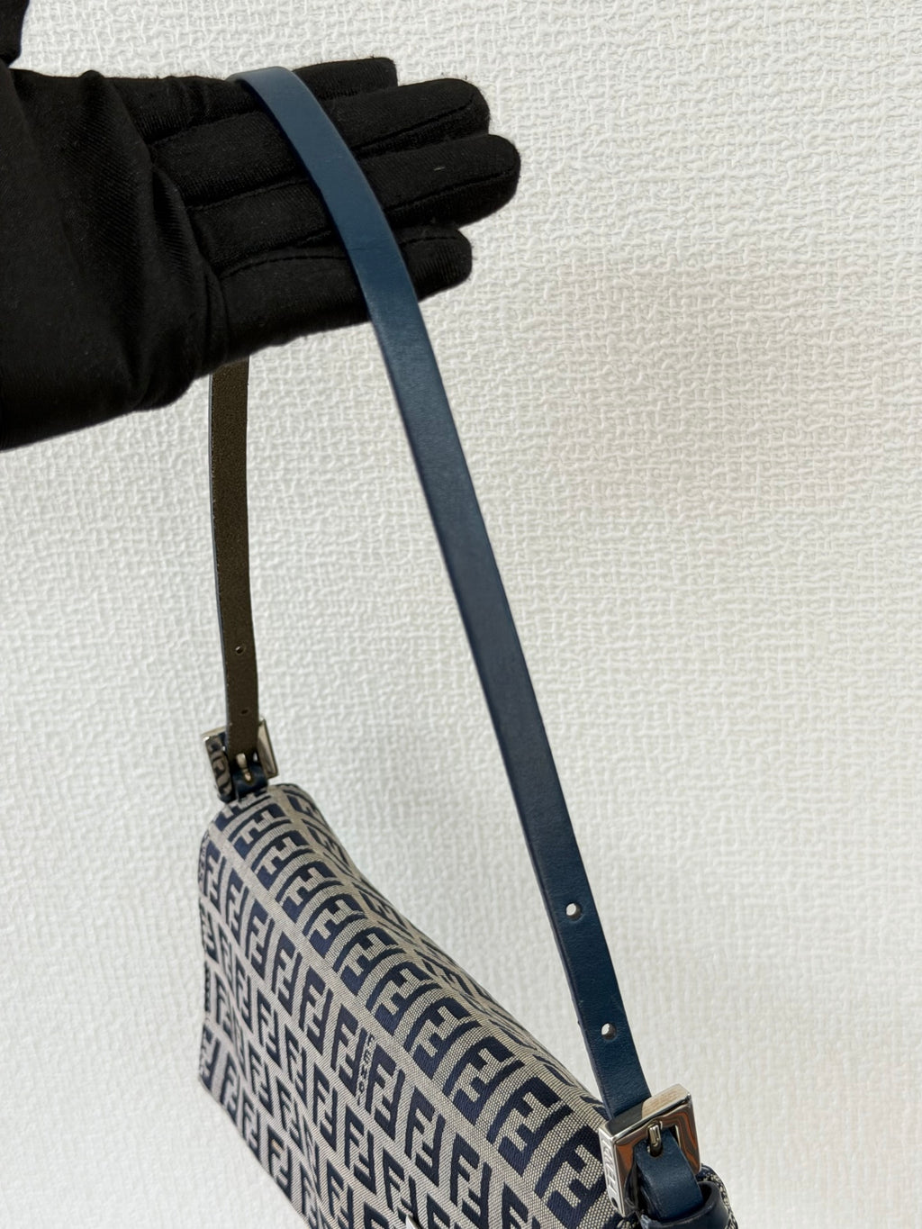 FENDI Zucchino Canvas Baguette
