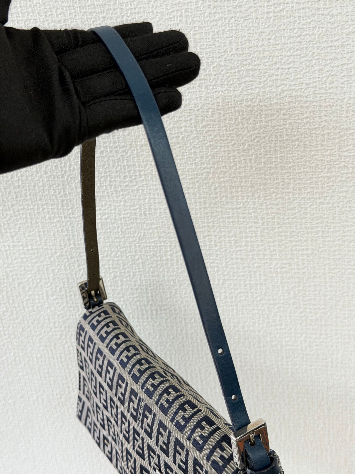 FENDI Zucchino Canvas Baguette