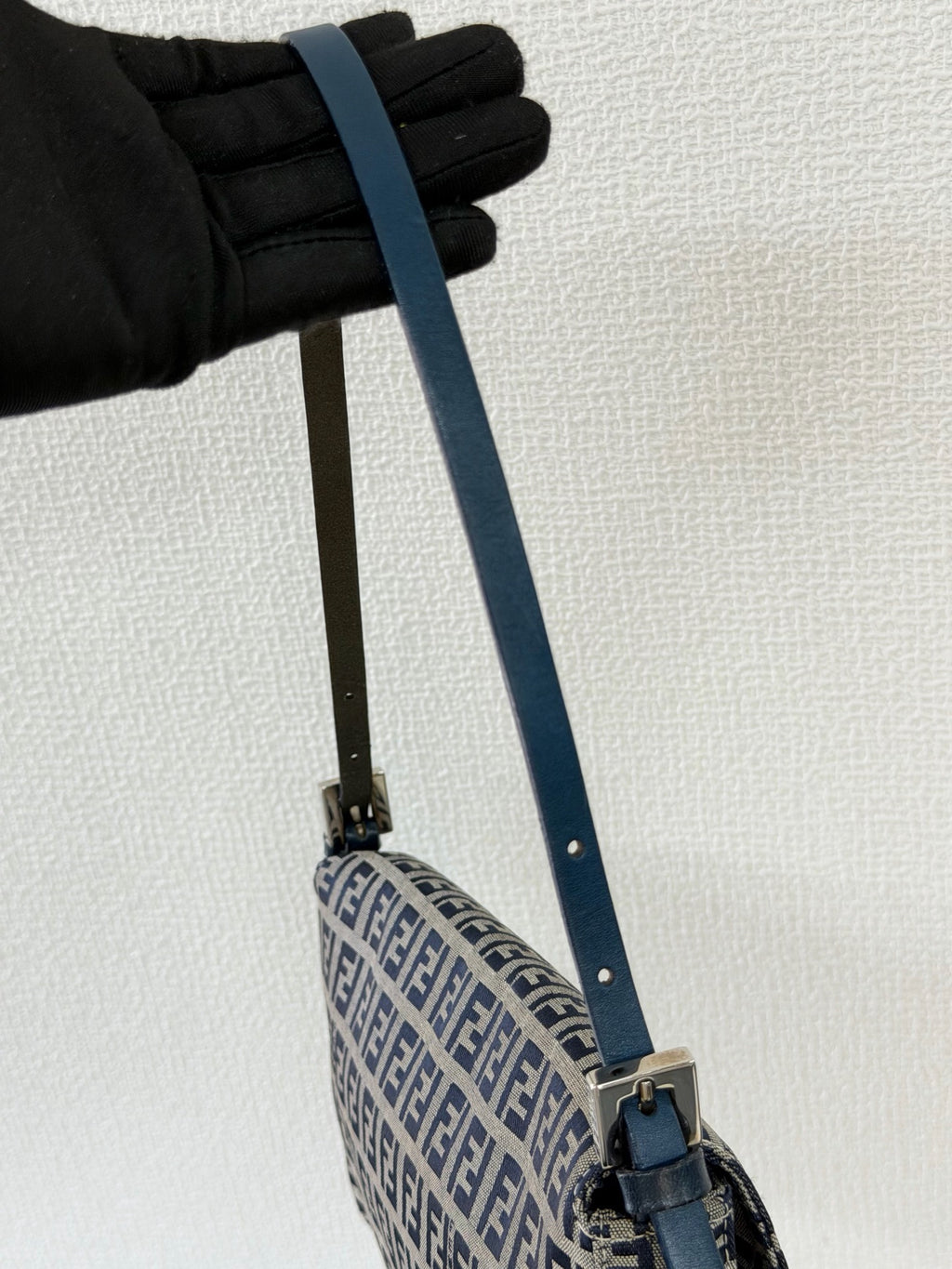 FENDI Zucchino Canvas Baguette