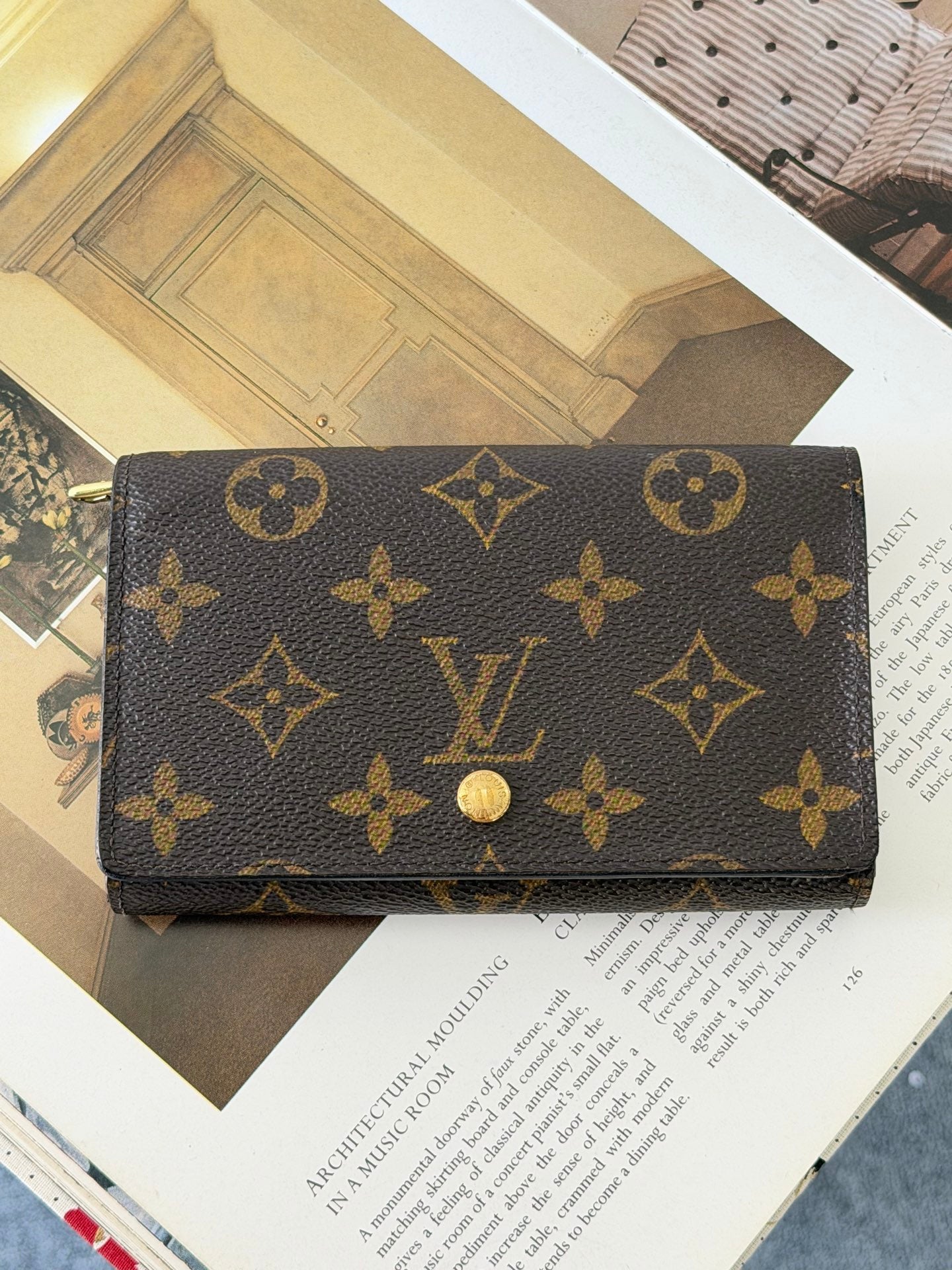 Louis Vuitton Monogram Porte-Monnaie Billets Trésor Wallet