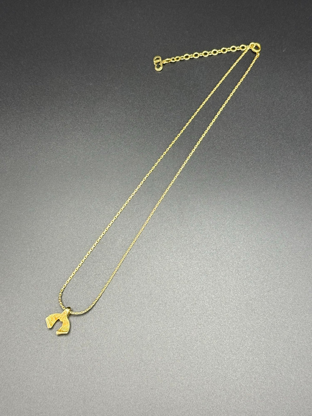 Christian Dior Rhinestone Ribbon-Motif Pendant Necklace