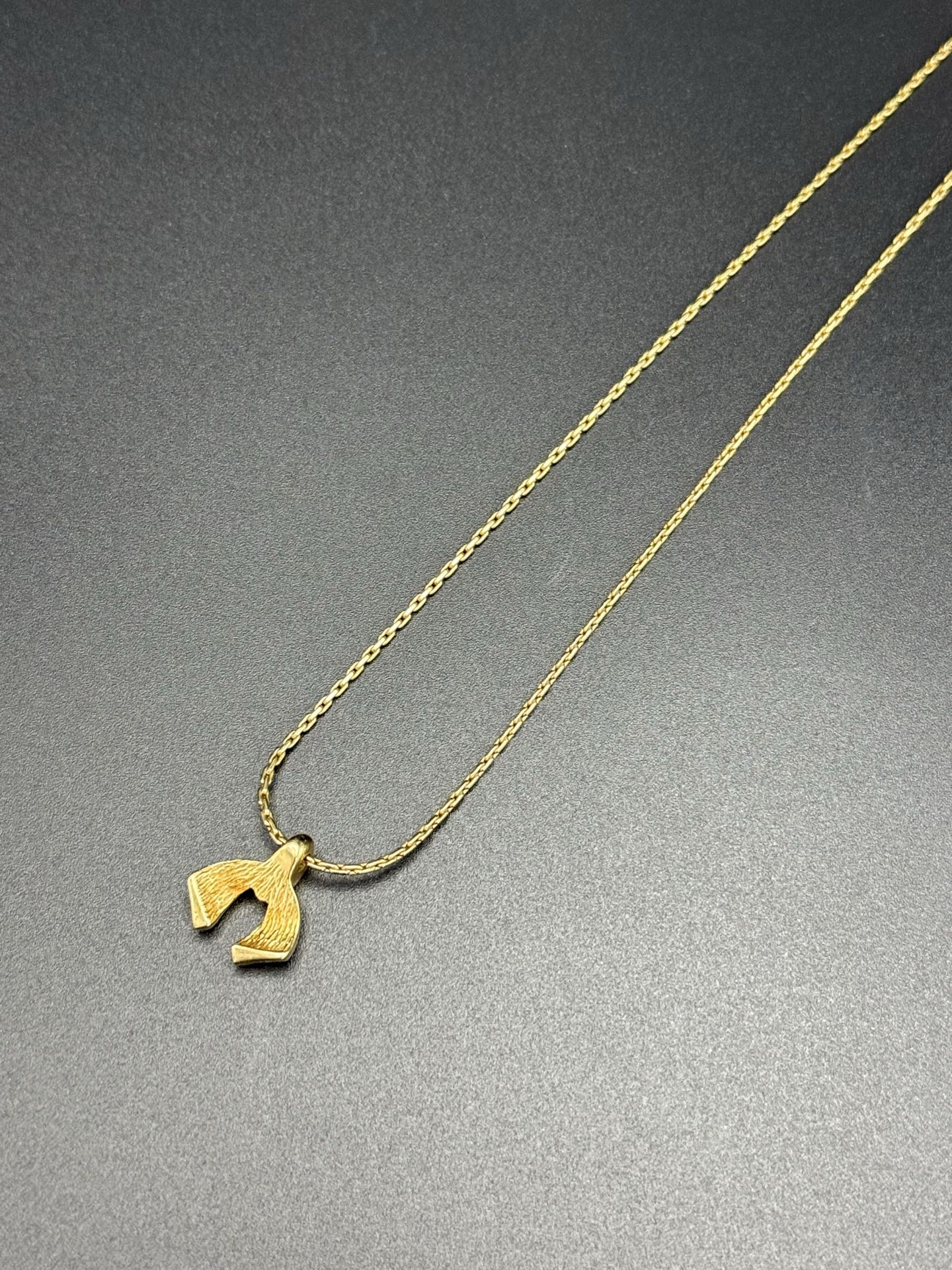 Christian Dior Rhinestone Ribbon-Motif Pendant Necklace