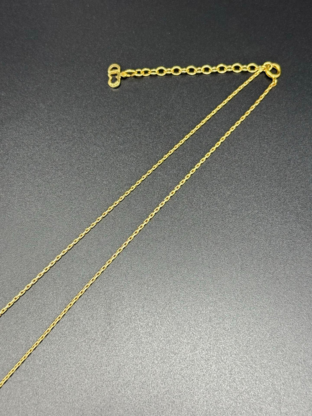 Christian Dior Rhinestone Ribbon-Motif Pendant Necklace