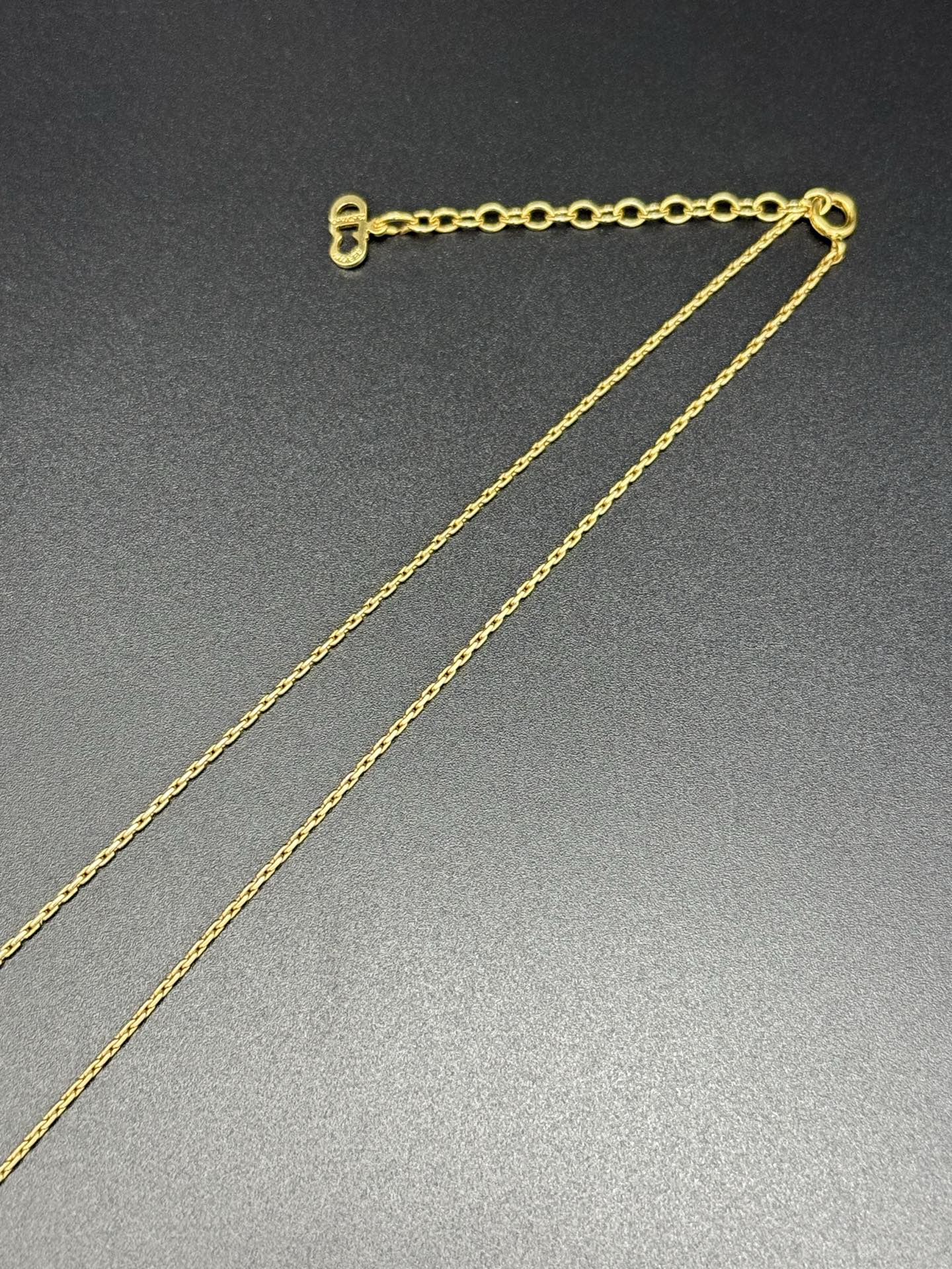 Christian Dior Rhinestone Ribbon-Motif Pendant Necklace