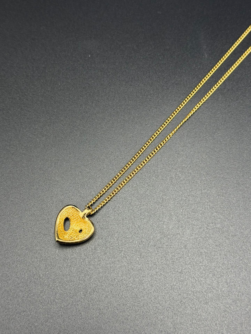 Christian Dior Rhinestone Heart Motif Necklace and Earrings Demi-Parure Set