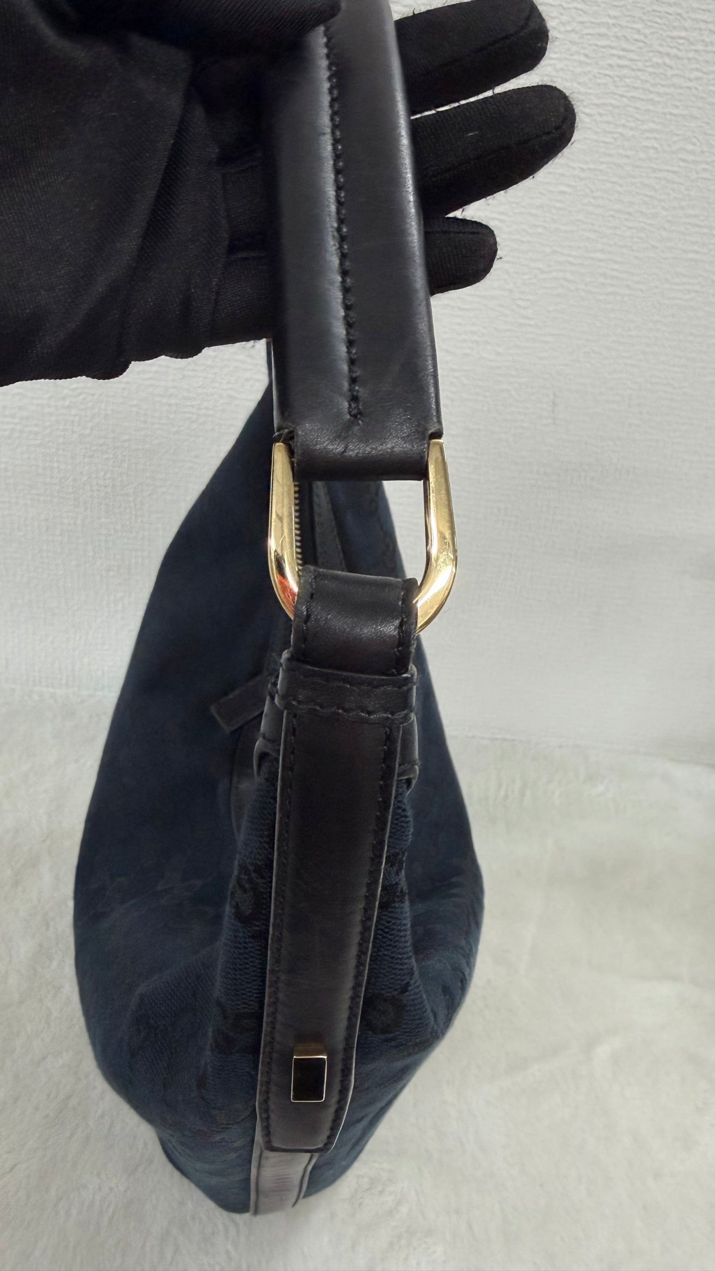 Gucci GG Canvas Crescent Hobo Bag