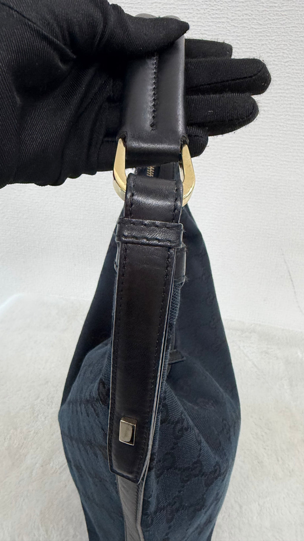 Gucci GG Canvas Crescent Hobo Bag