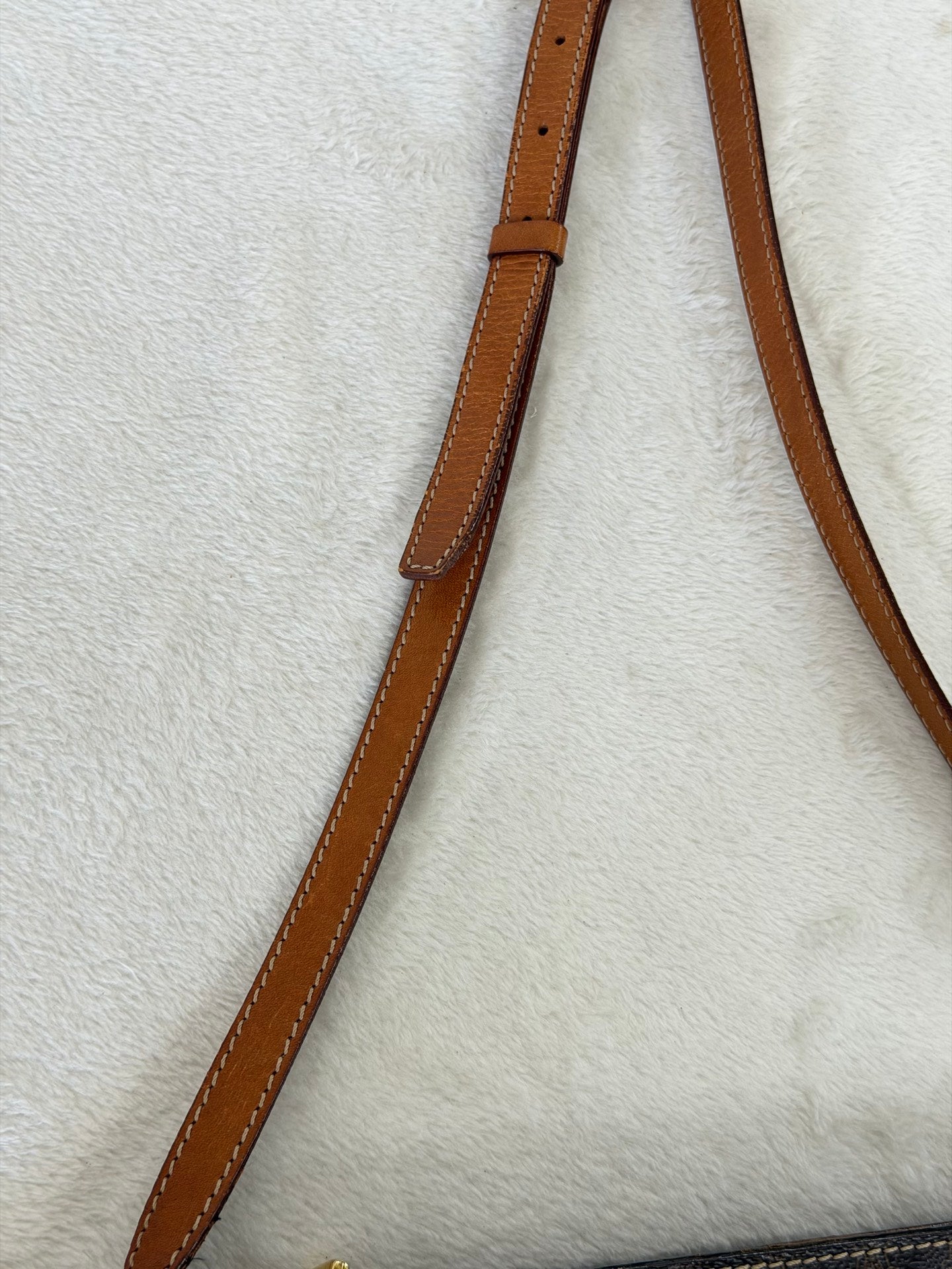 Celine Macadam Border Stripes Shoulder Bag