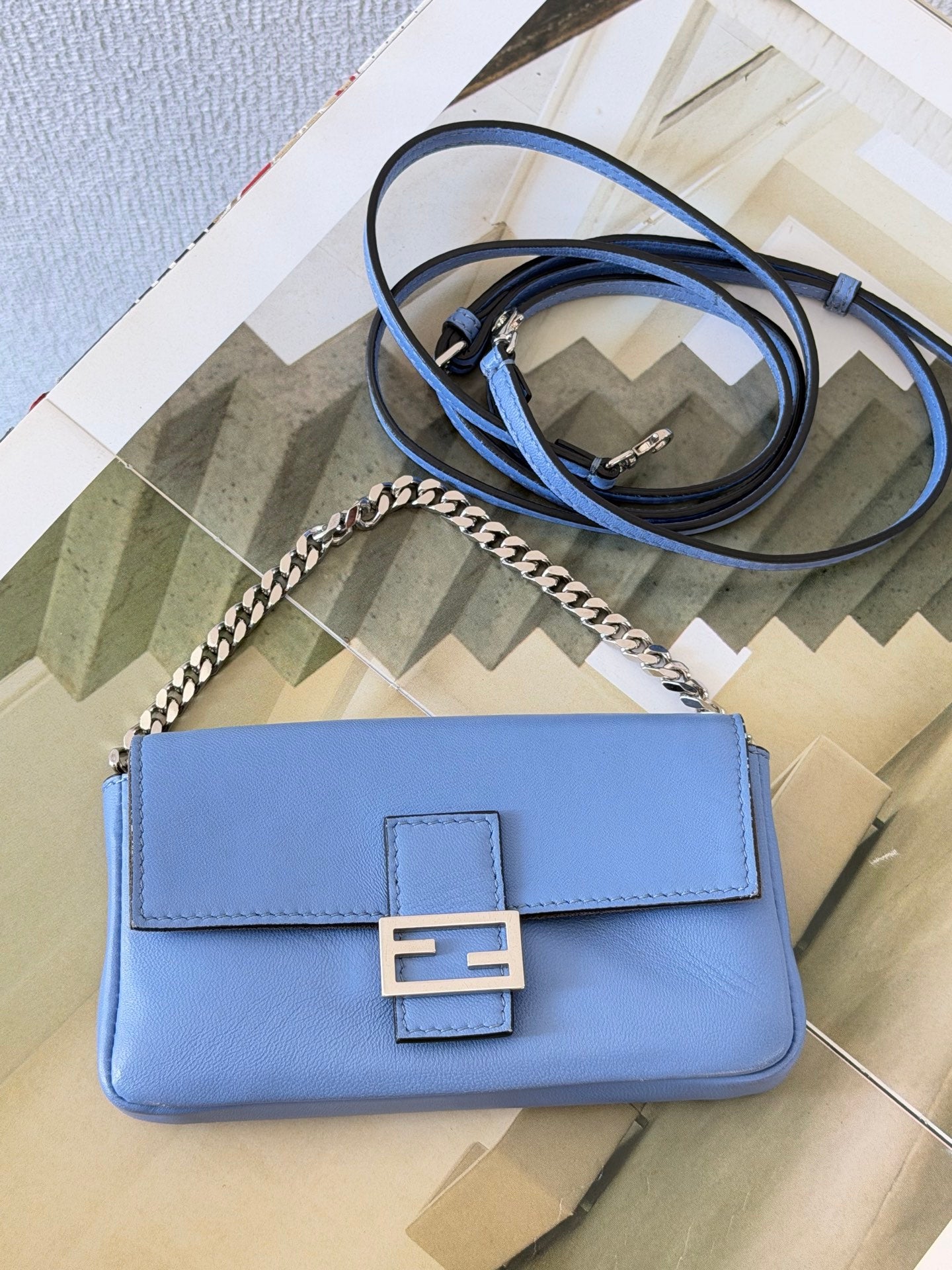 Fendi Micro Baguette 2-Way Crossbody Bag