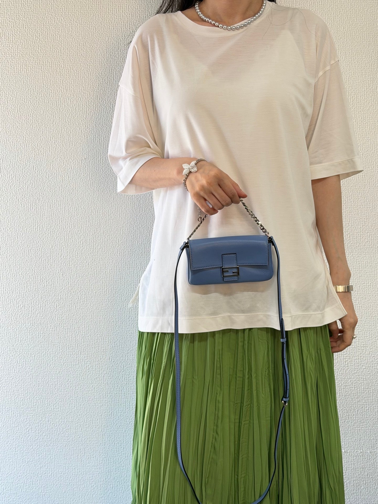 Fendi Micro Baguette 2-Way Crossbody Bag