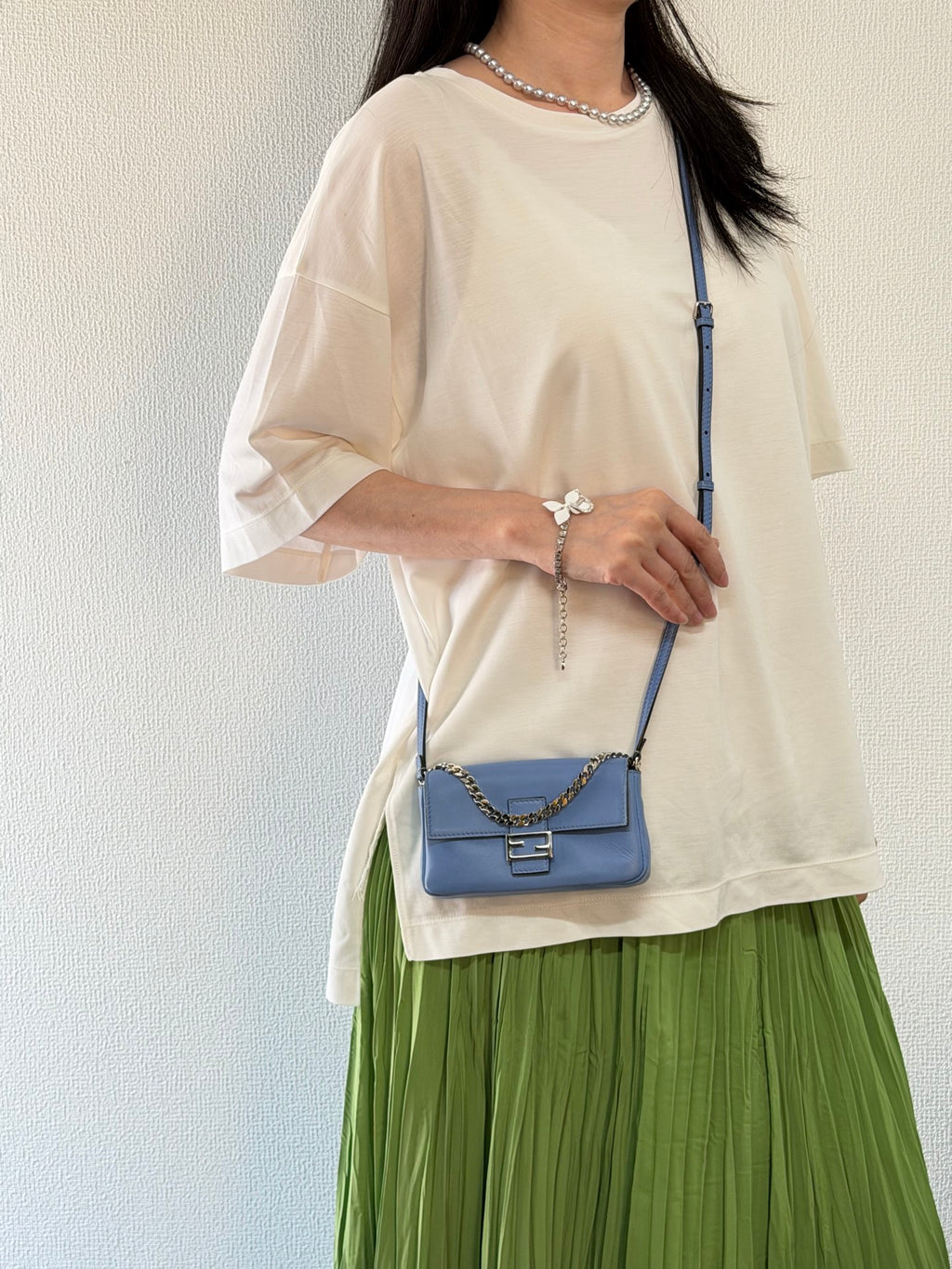 Fendi Micro Baguette 2-Way Crossbody Bag