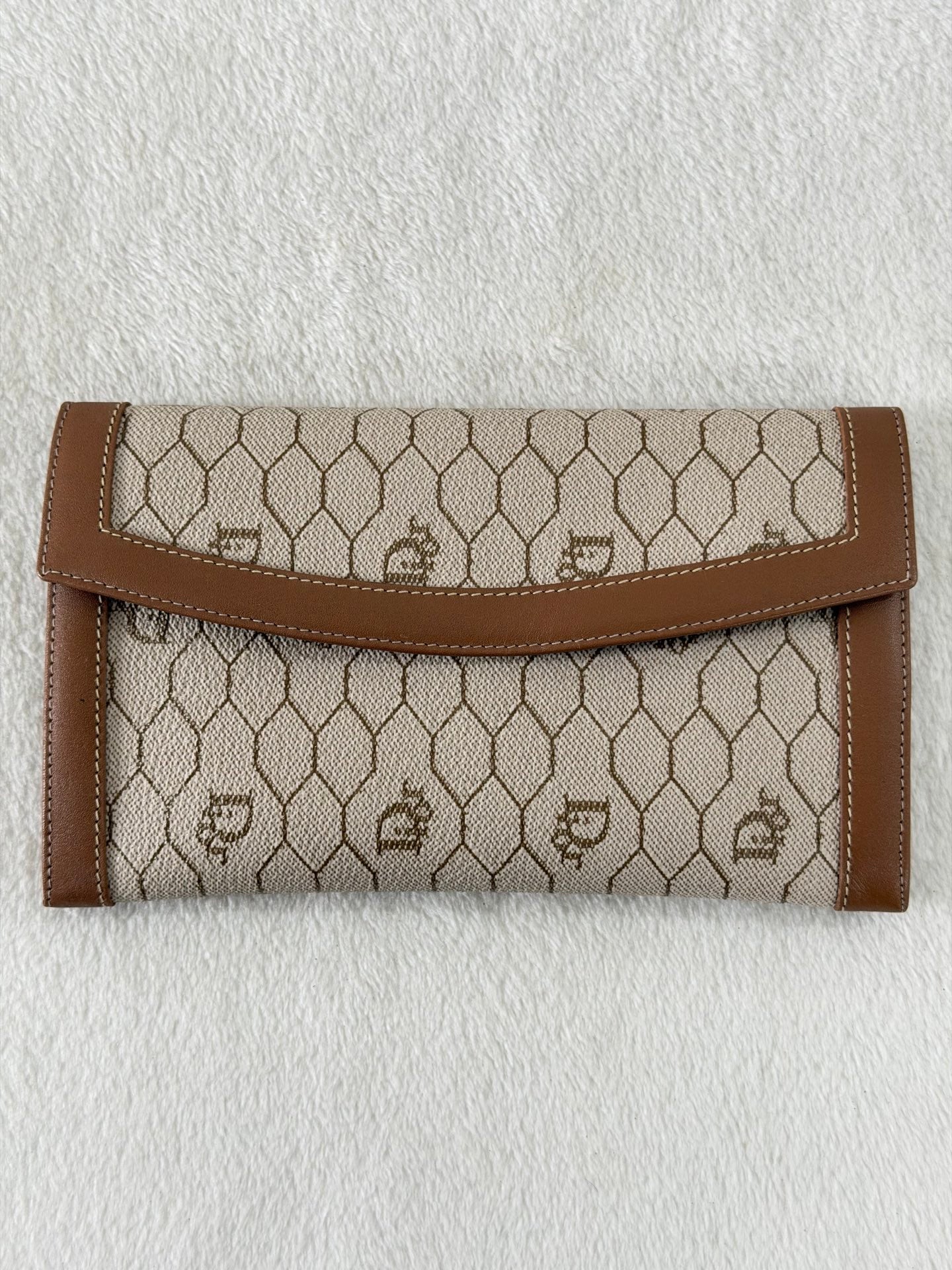 Christian Dior Honeycomb Flap Long Wallet