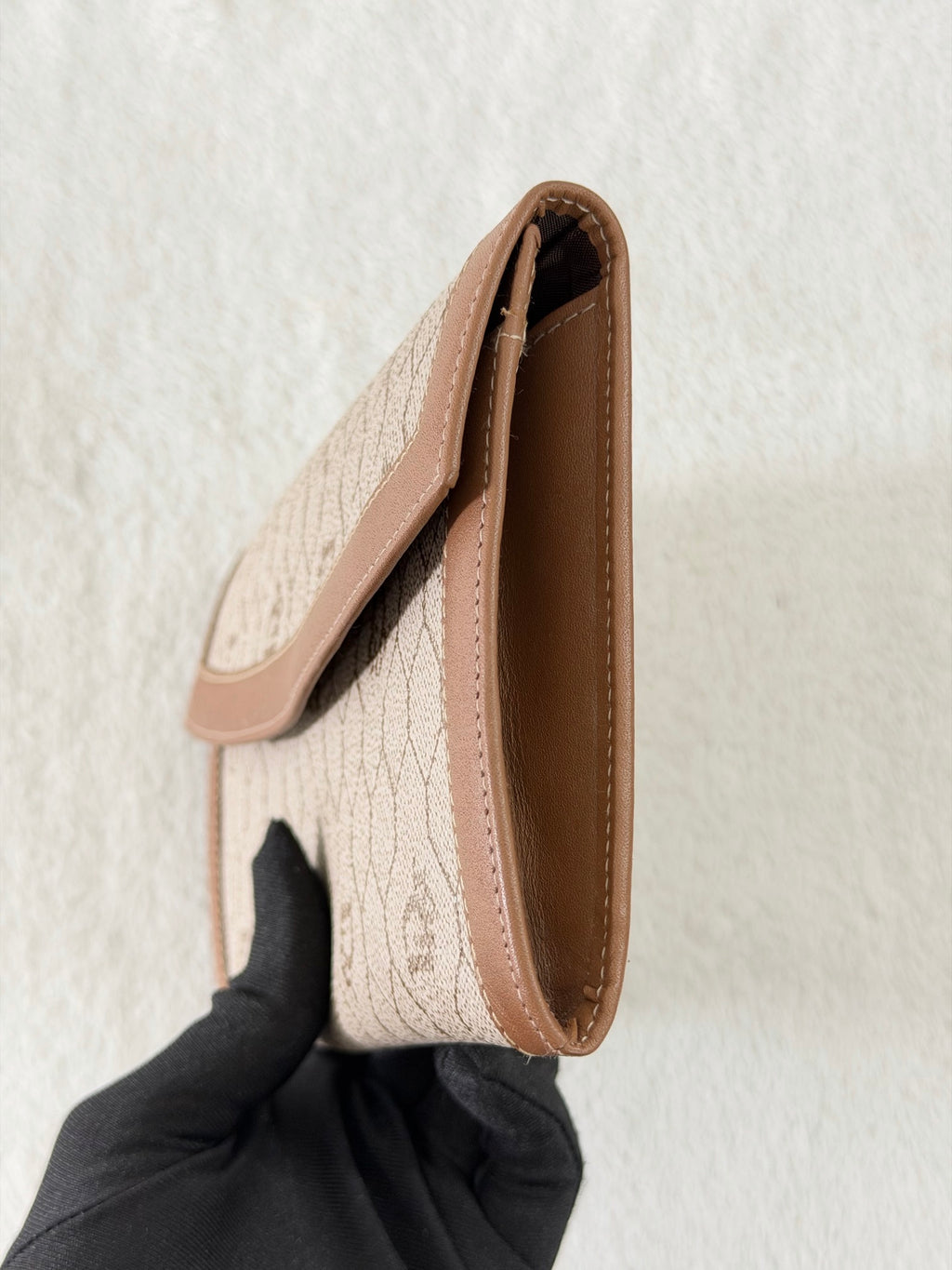Christian Dior Honeycomb Flap Long Wallet