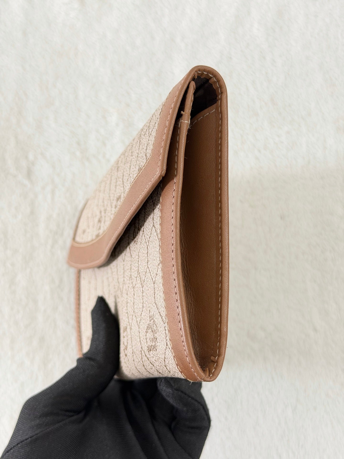 Christian Dior Honeycomb Flap Long Wallet