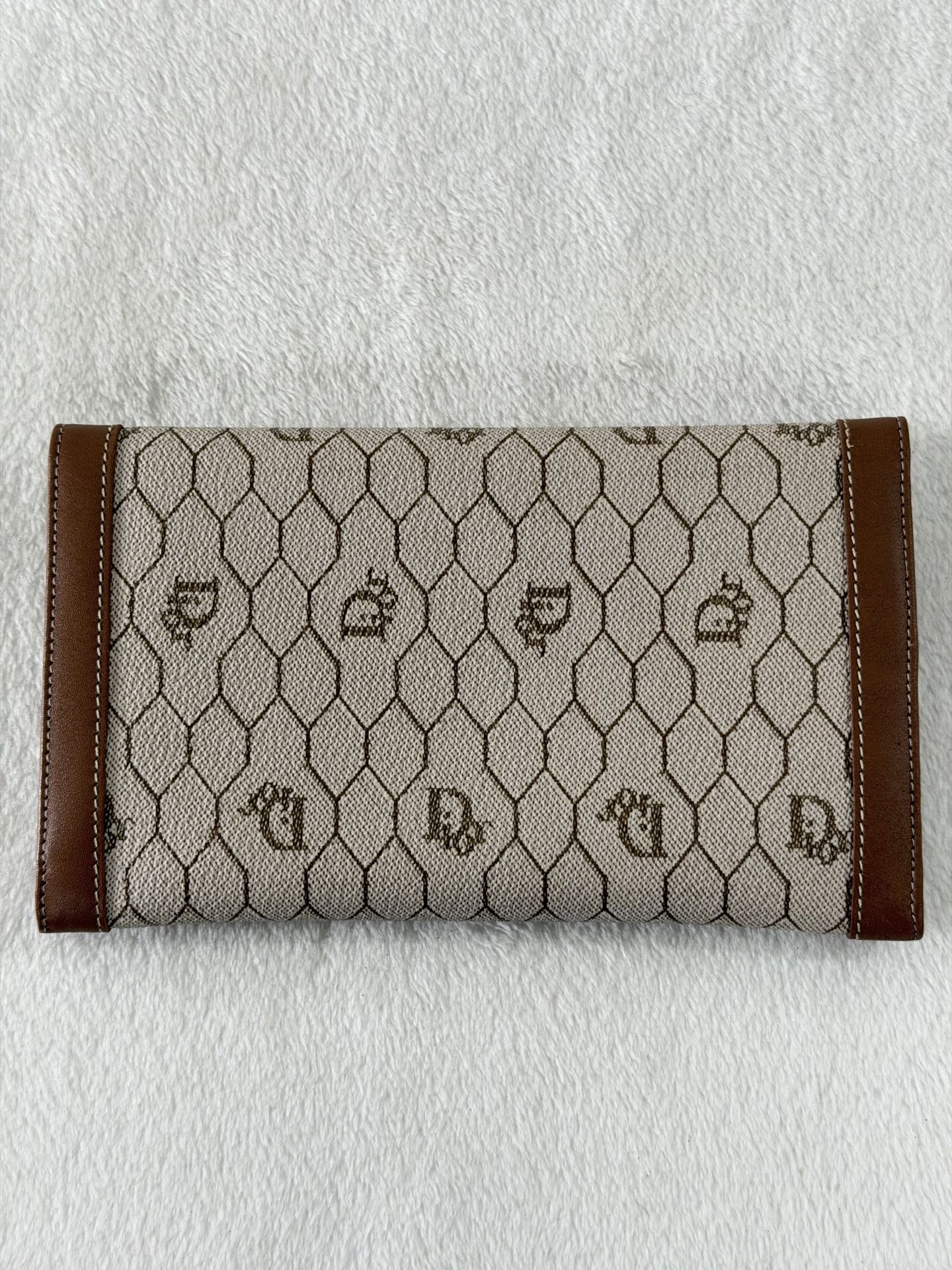 Christian Dior Honeycomb Flap Long Wallet