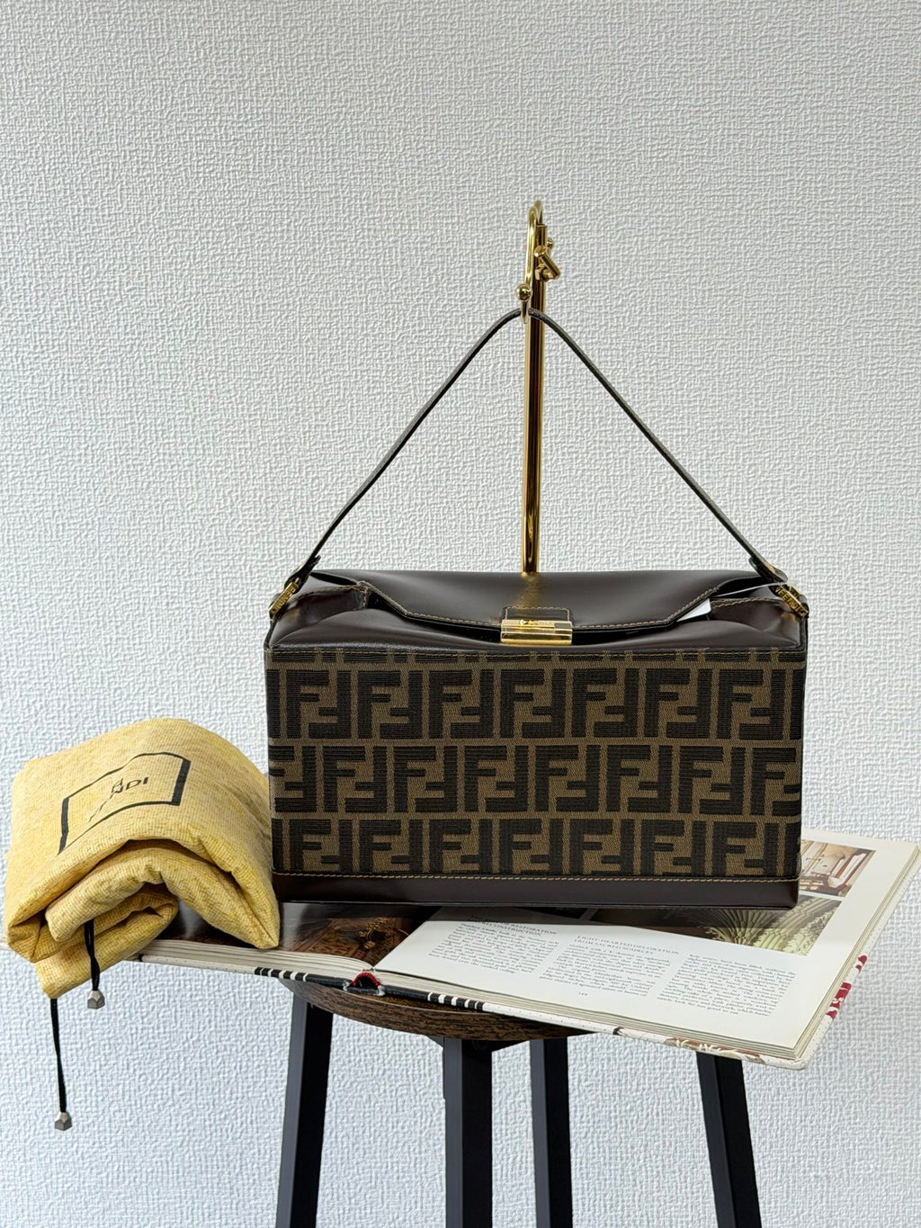 Fendi Zucca Monogram Vanity Case Box Bag